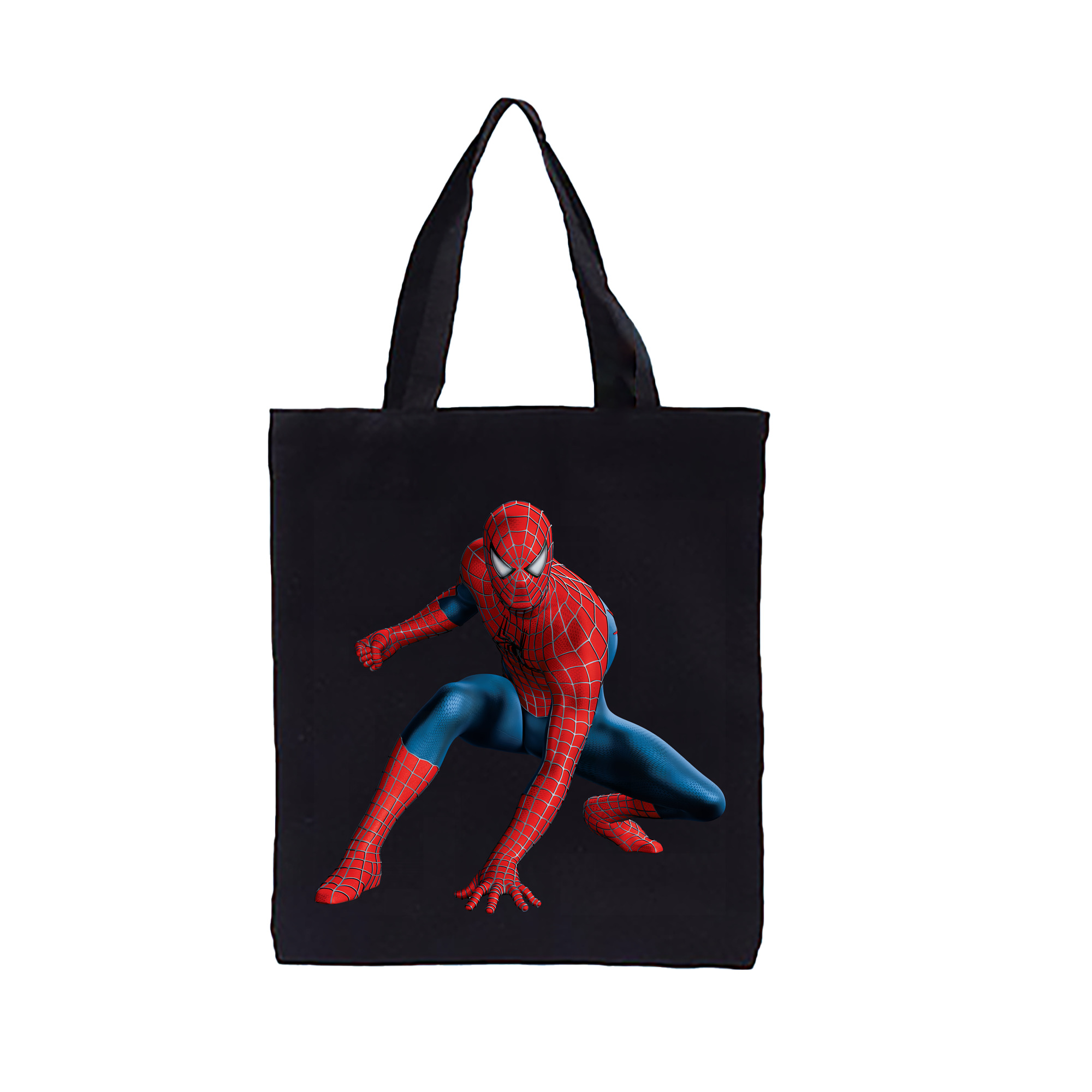 （画像用） Spider Man スパイダーマン 縦型キャンバス生地手提げバッグ　トートバッグ