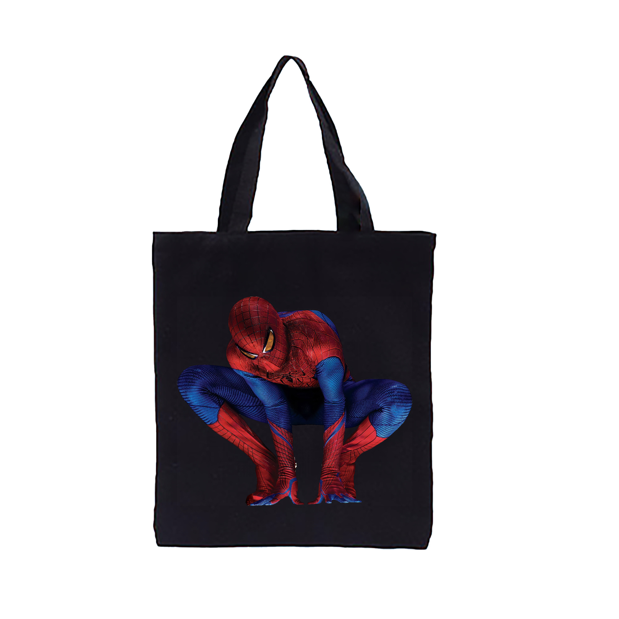 （画像用） Spider Man スパイダーマン 縦型キャンバス生地手提げバッグ　トートバッグ