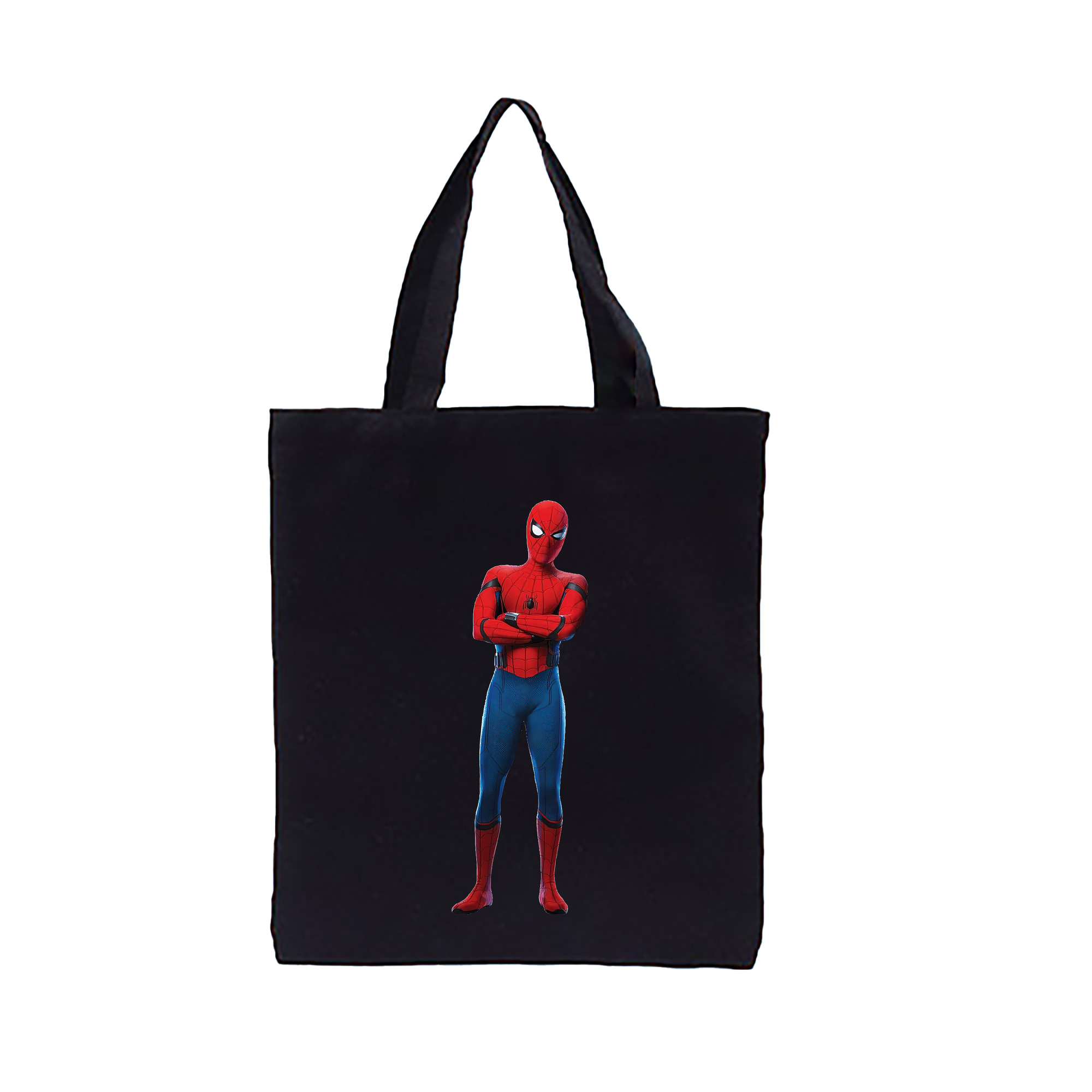 （画像用） Spider Man スパイダーマン 縦型キャンバス生地手提げバッグ　トートバッグ