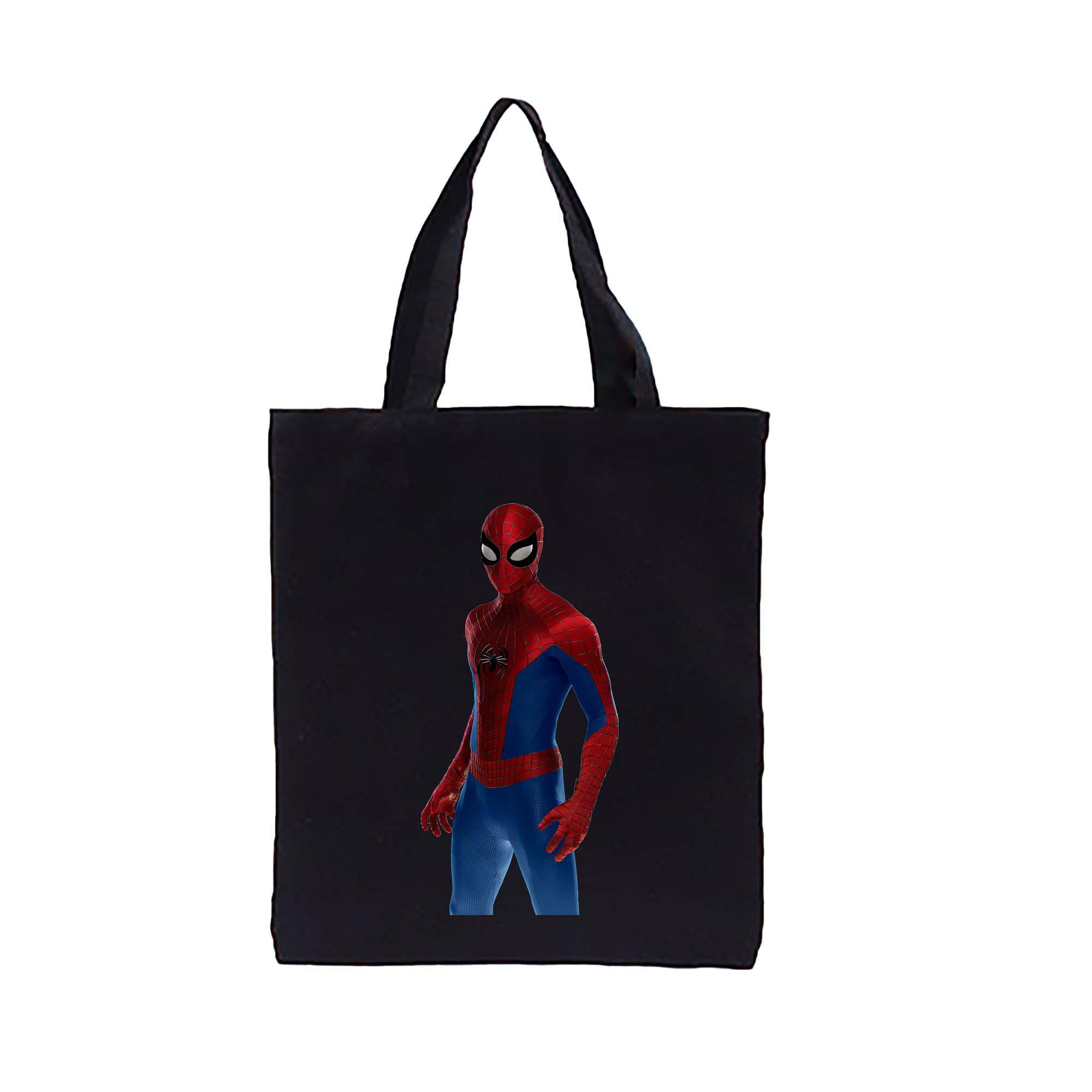（画像用） Spider Man スパイダーマン 縦型キャンバス生地手提げバッグ　トートバッグ