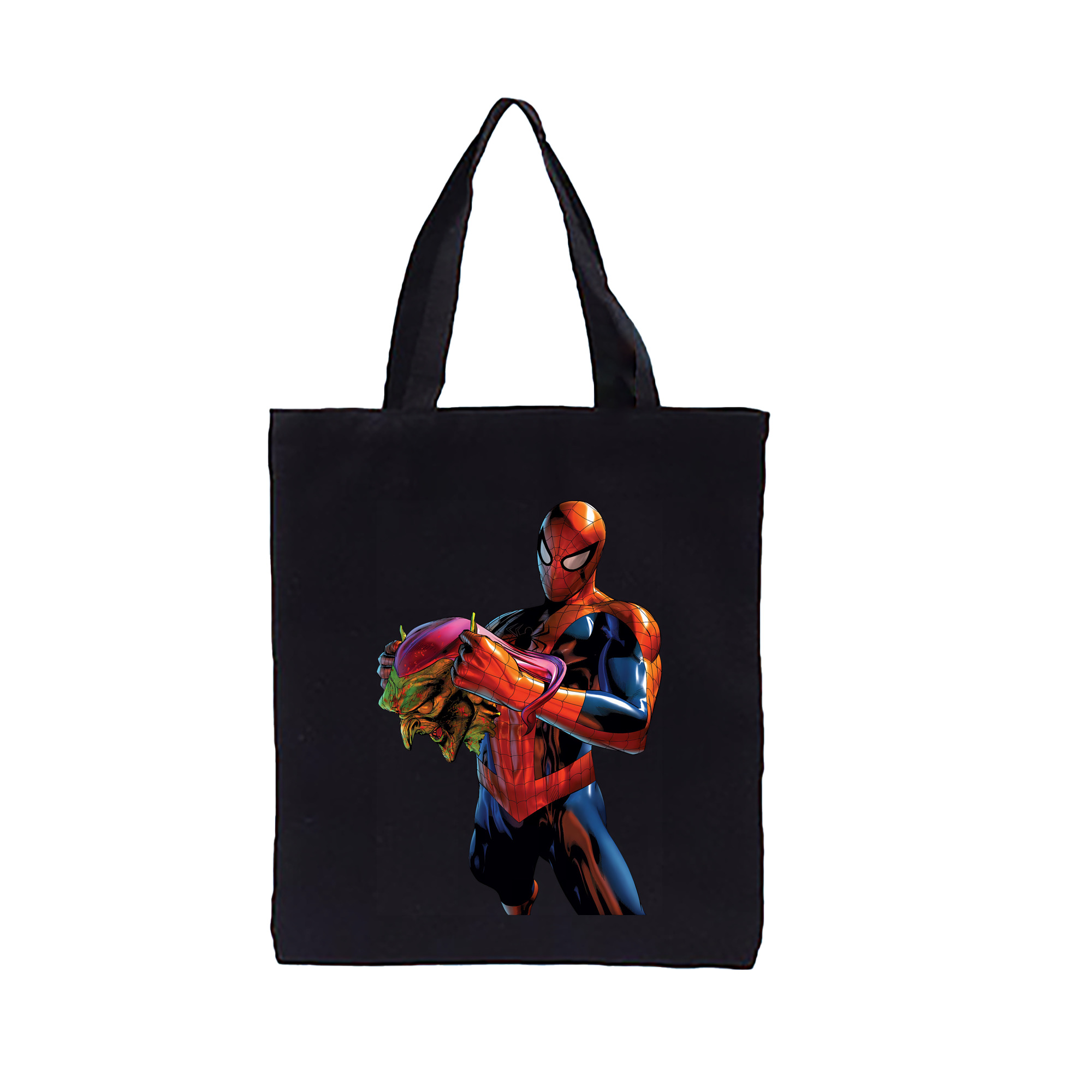 （画像用） Spider Man スパイダーマン 縦型キャンバス生地手提げバッグ　トートバッグ