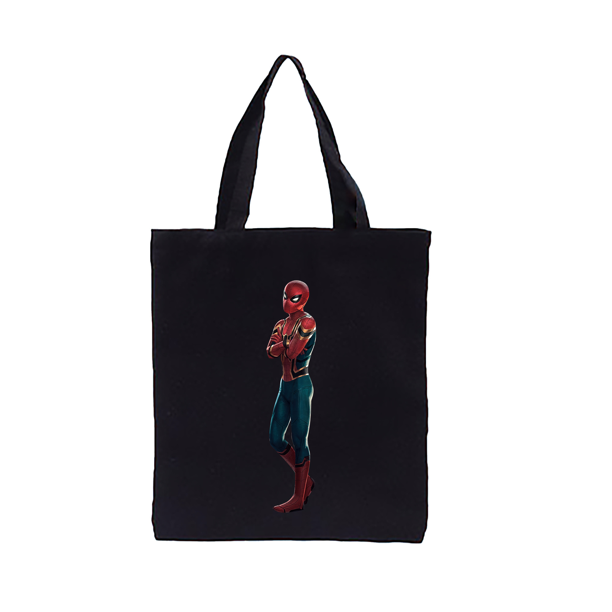 （画像用） Spider Man スパイダーマン 縦型キャンバス生地手提げバッグ　トートバッグ