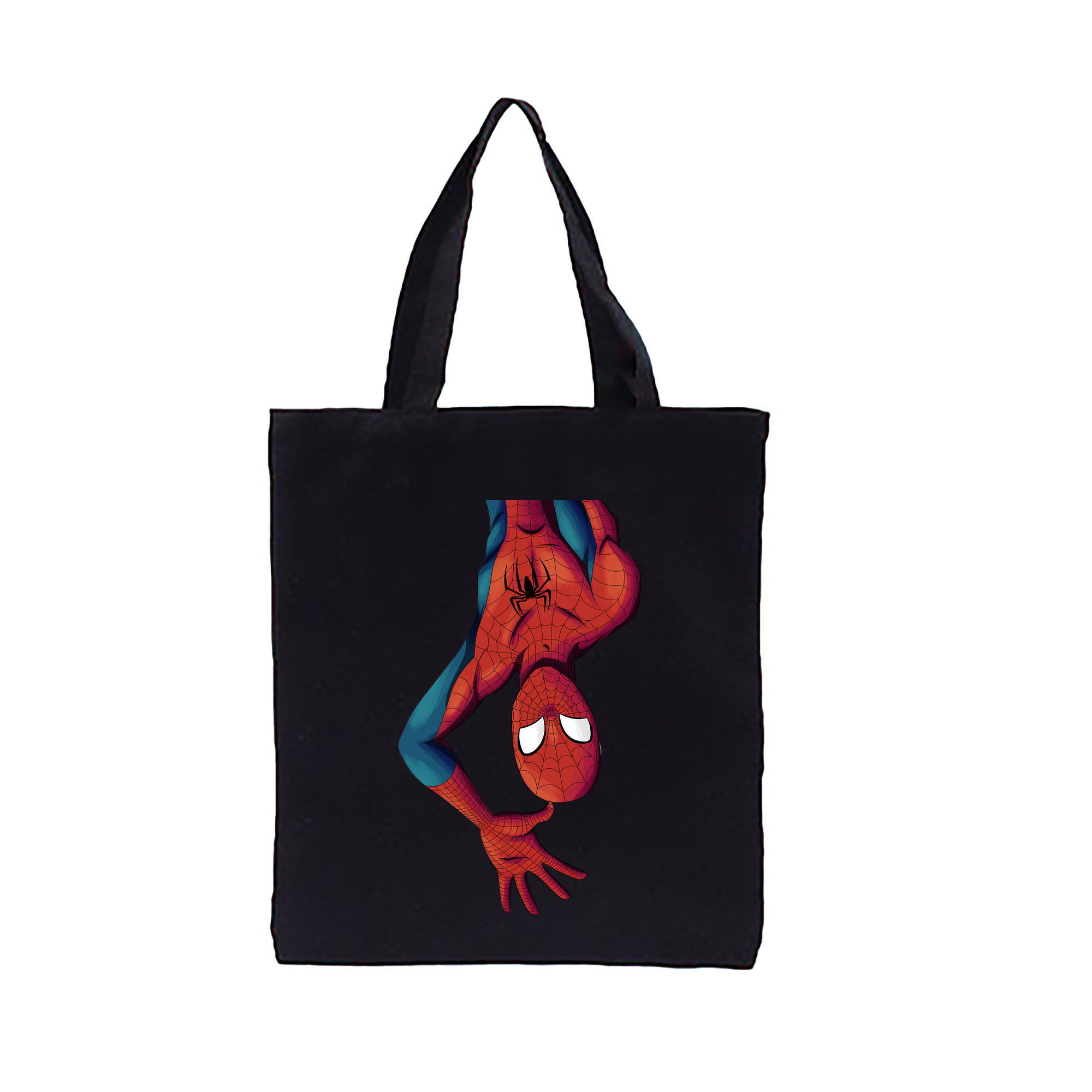 （画像用） Spider Man スパイダーマン 縦型キャンバス生地手提げバッグ　トートバッグ
