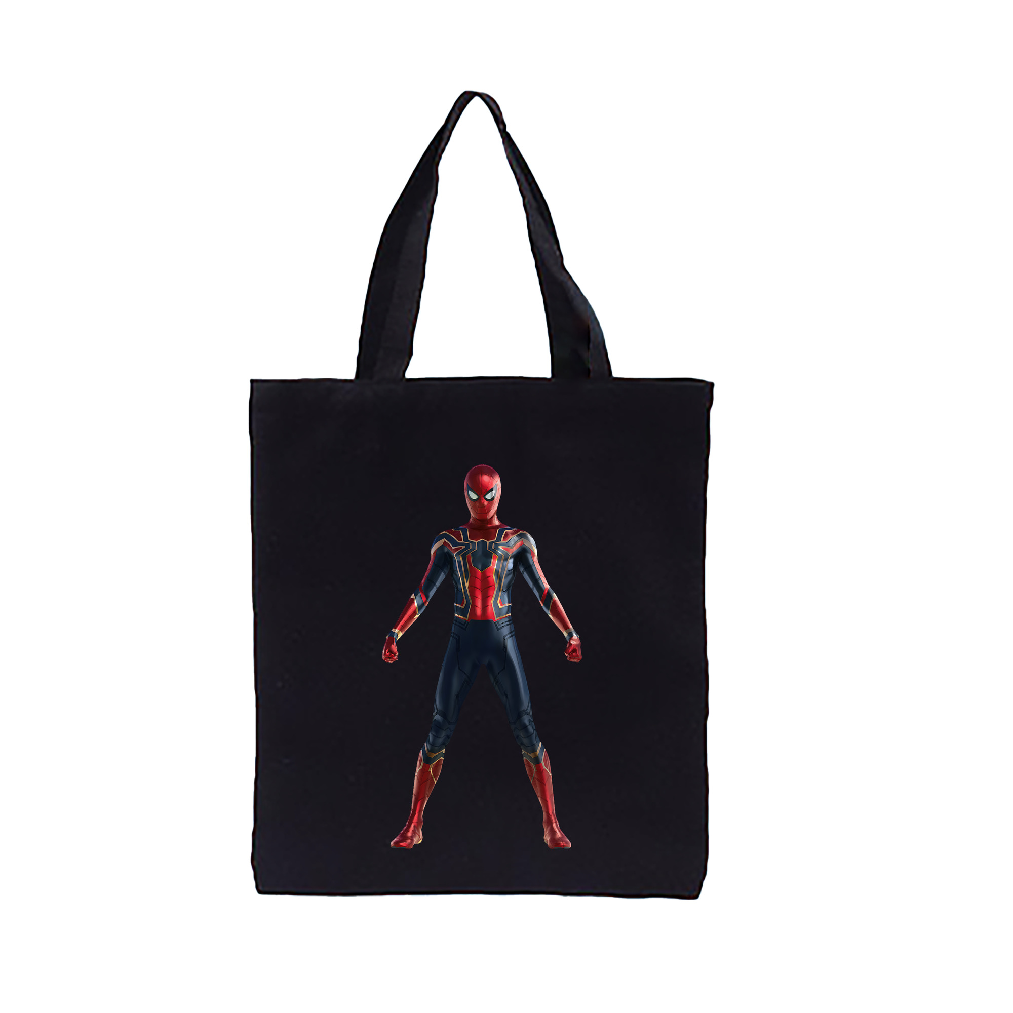 （画像用） Spider Man スパイダーマン 縦型キャンバス生地手提げバッグ　トートバッグ