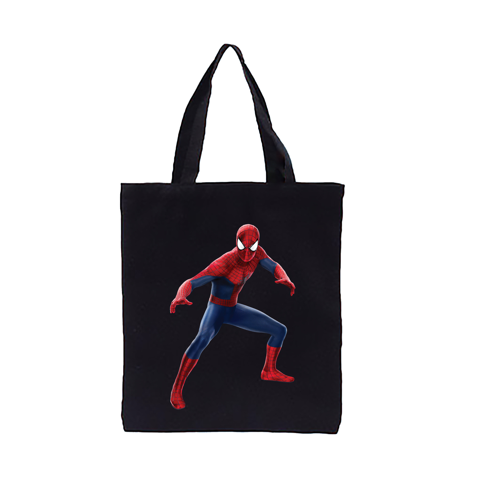 （画像用） Spider Man スパイダーマン 縦型キャンバス生地手提げバッグ　トートバッグ