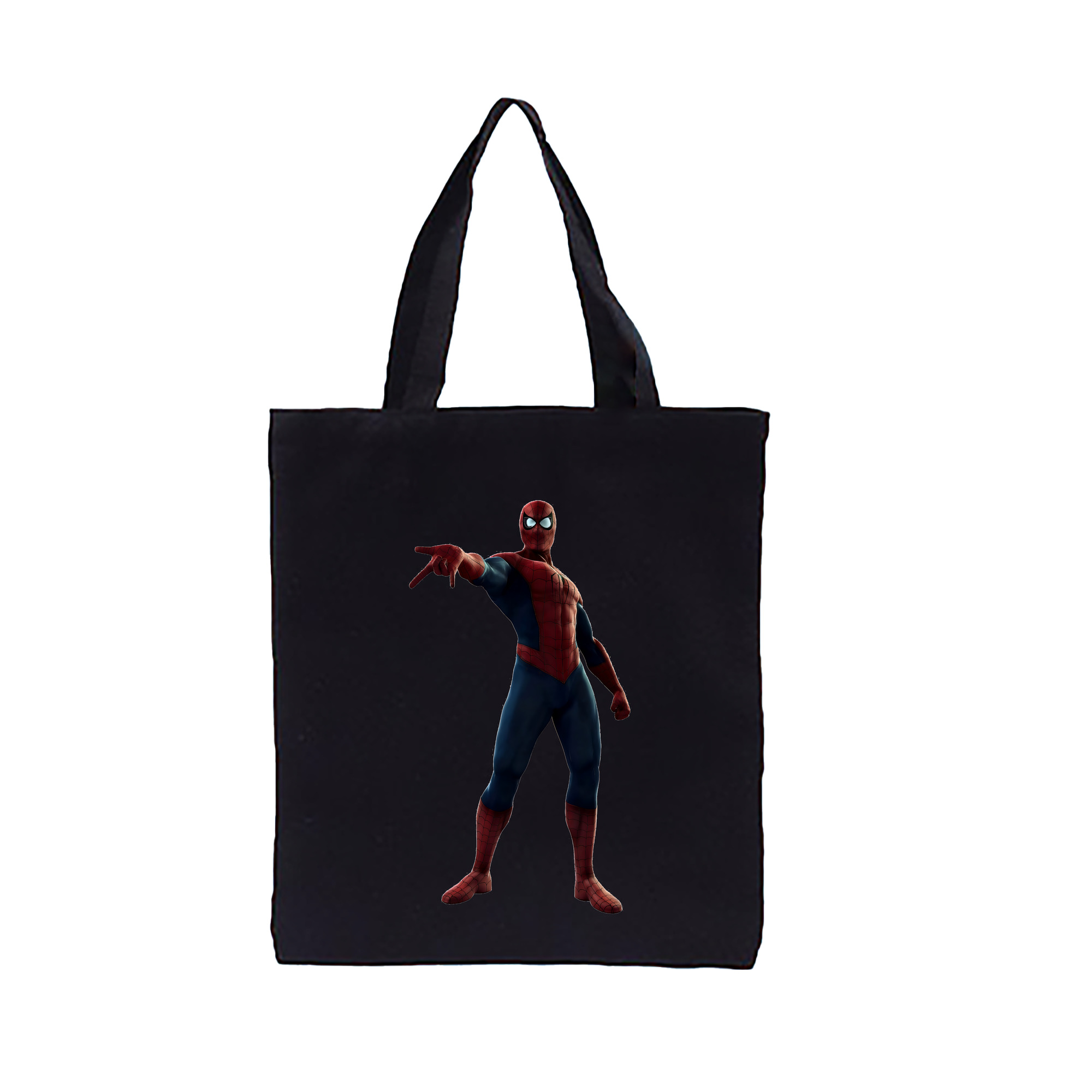 （画像用） Spider Man スパイダーマン 縦型キャンバス生地手提げバッグ　トートバッグ