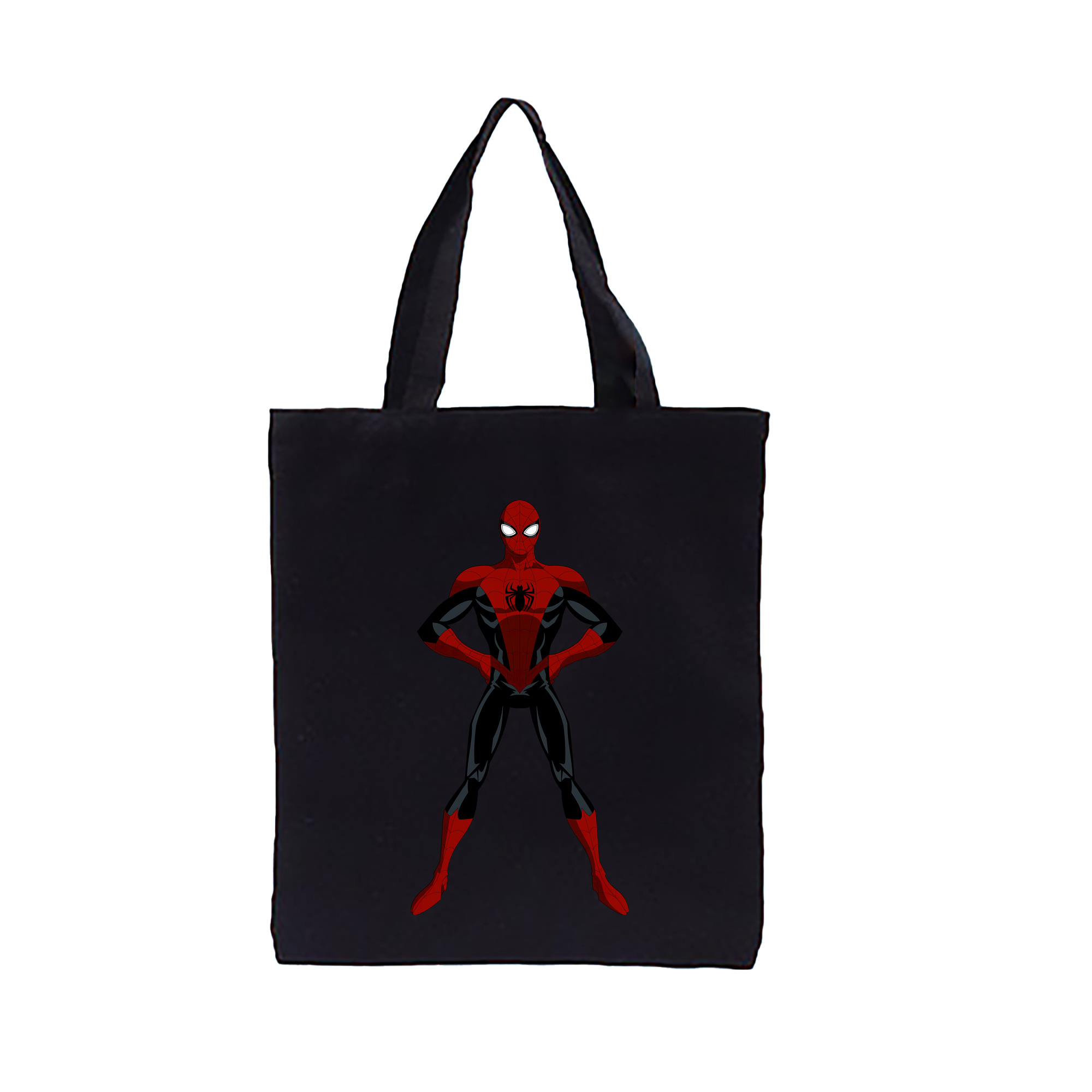（画像用） Spider Man スパイダーマン 縦型キャンバス生地手提げバッグ　トートバッグ