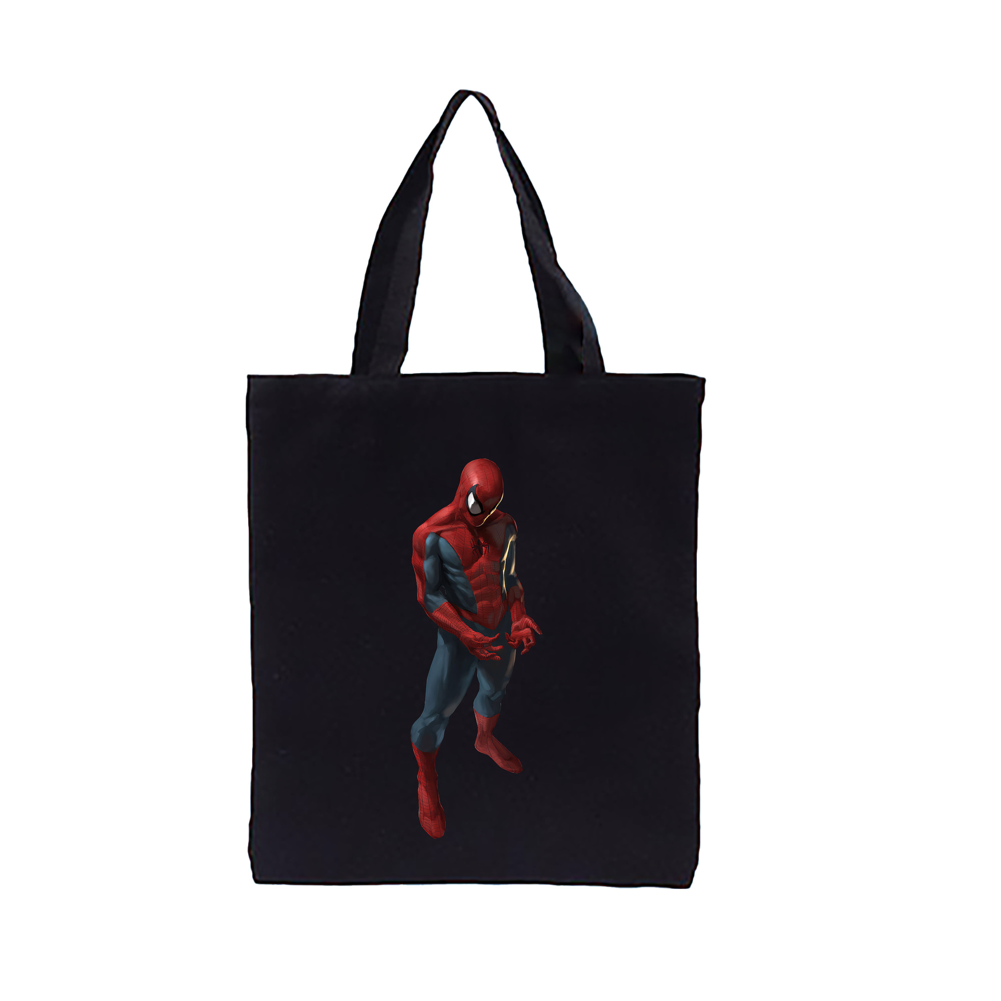 （画像用） Spider Man スパイダーマン 縦型キャンバス生地手提げバッグ　トートバッグ