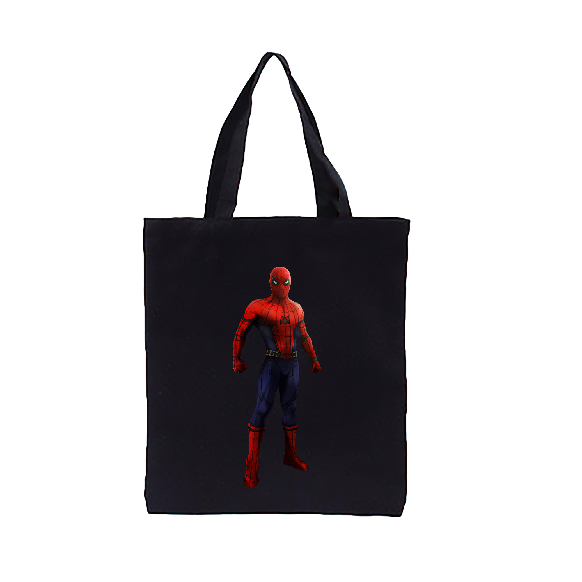 （画像用） Spider Man スパイダーマン 縦型キャンバス生地手提げバッグ　トートバッグ