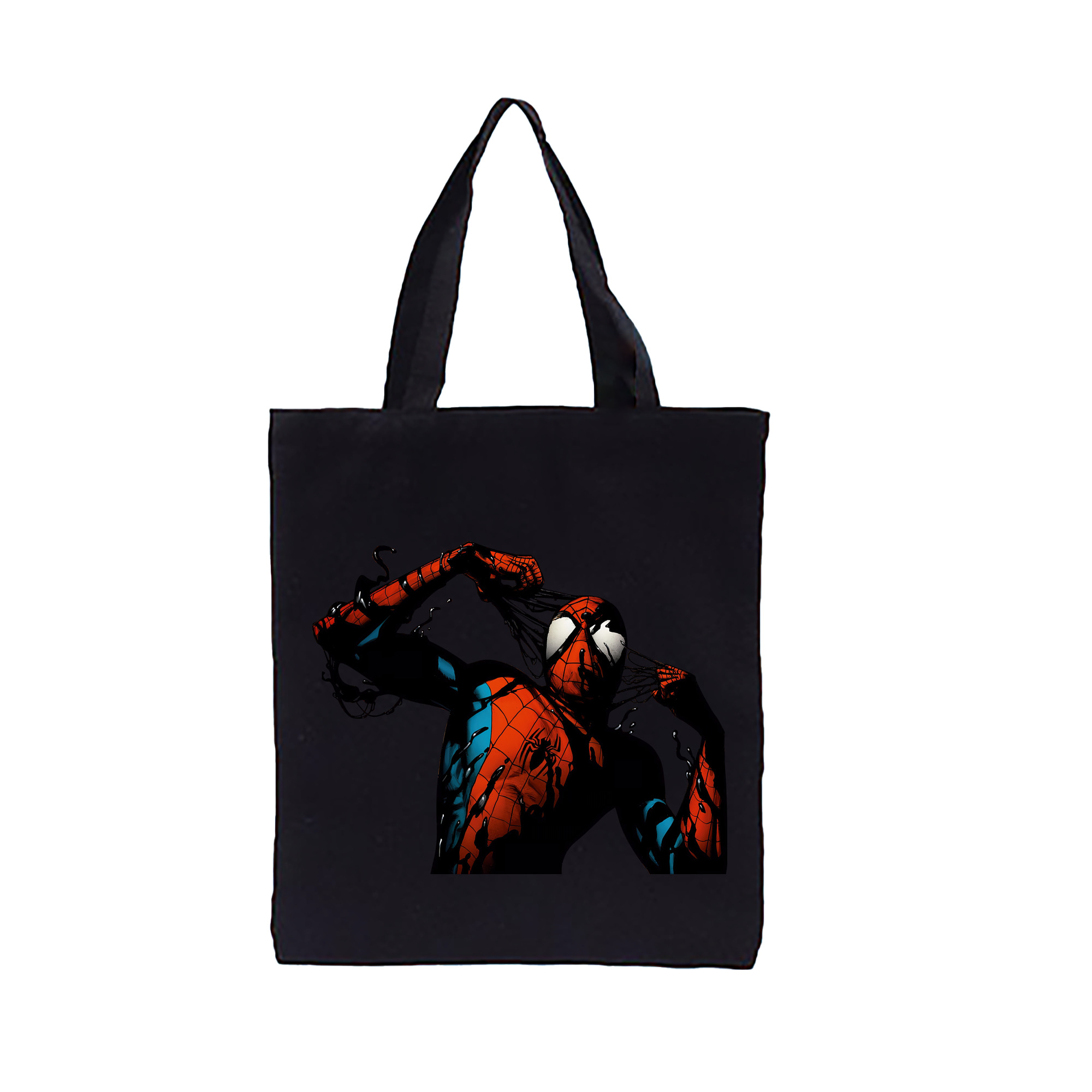 （画像用） Spider Man スパイダーマン 縦型キャンバス生地手提げバッグ　トートバッグ