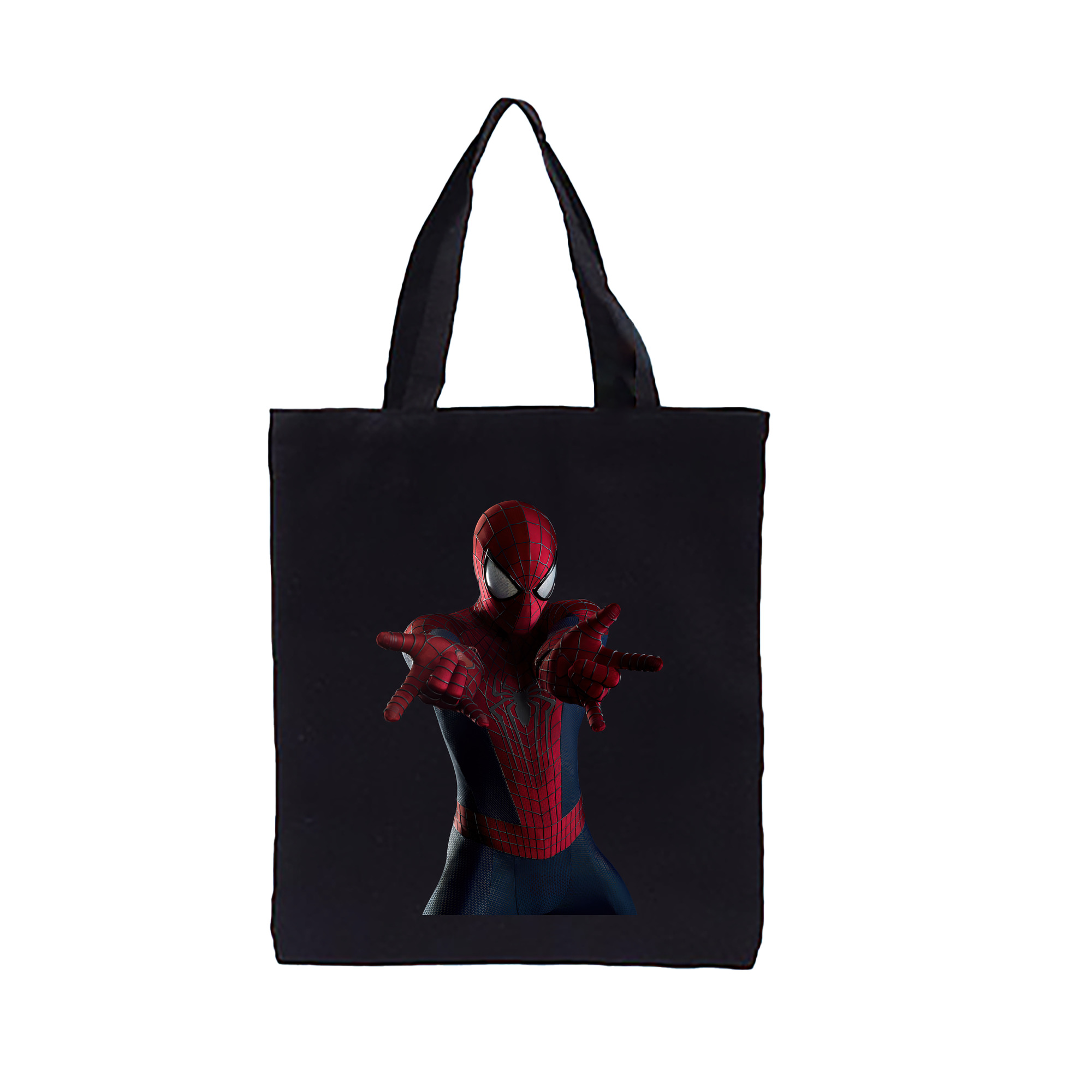 （画像用） Spider Man スパイダーマン 縦型キャンバス生地手提げバッグ　トートバッグ