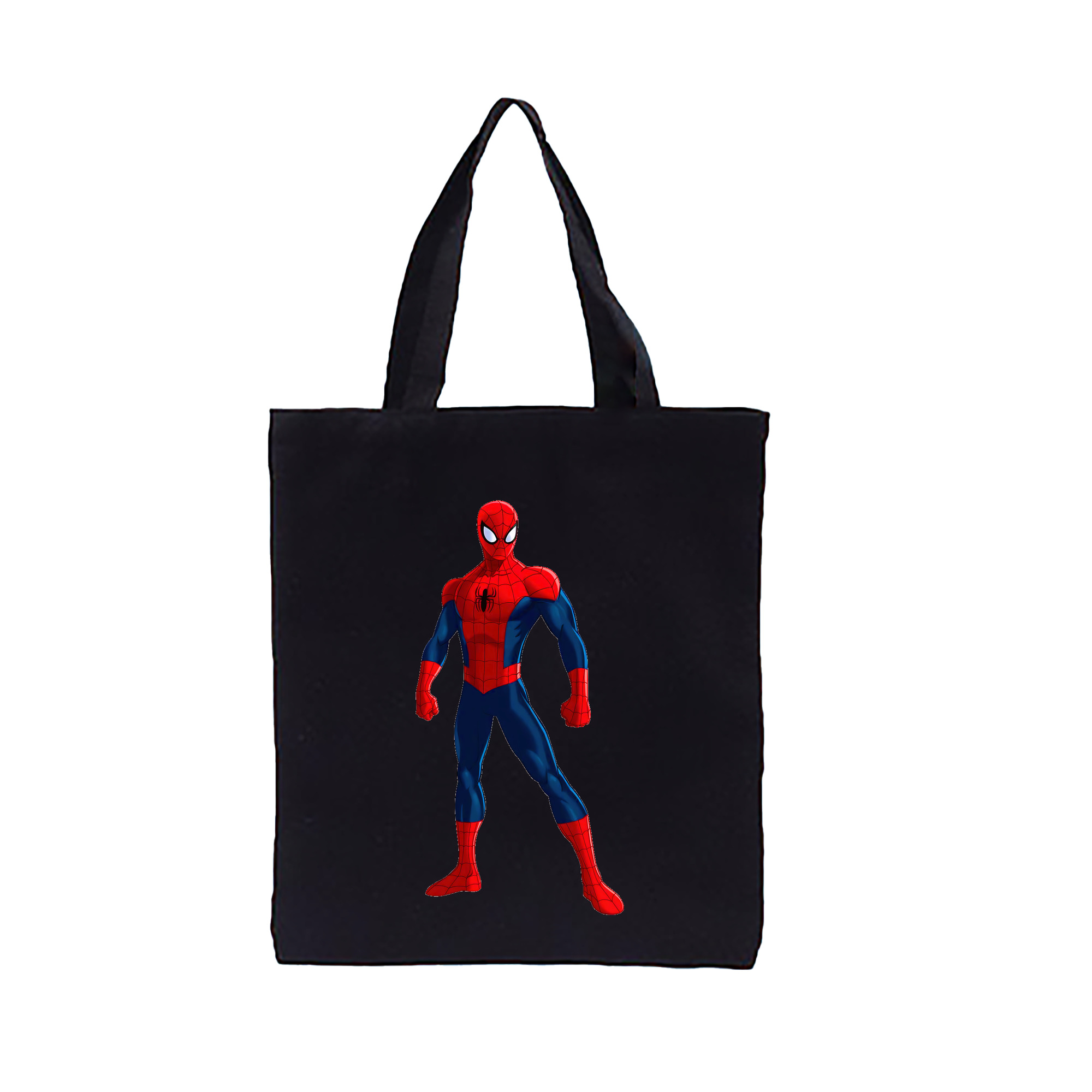 （画像用） Spider Man スパイダーマン 縦型キャンバス生地手提げバッグ　トートバッグ