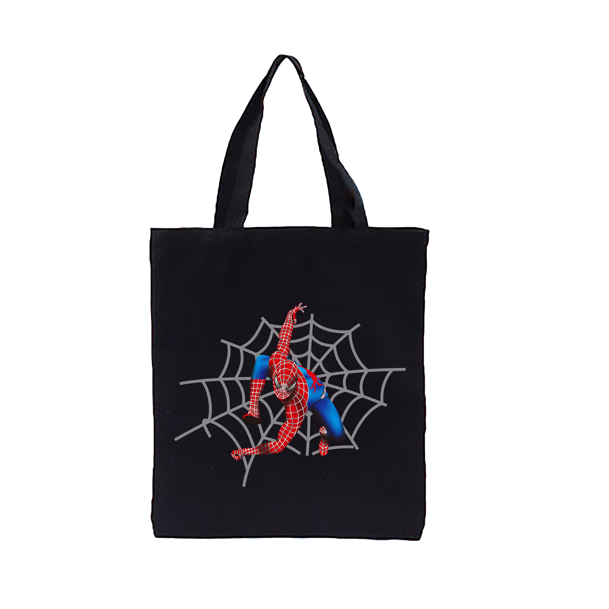 （画像用） Spider Man スパイダーマン 縦型キャンバス生地手提げバッグ　トートバッグ