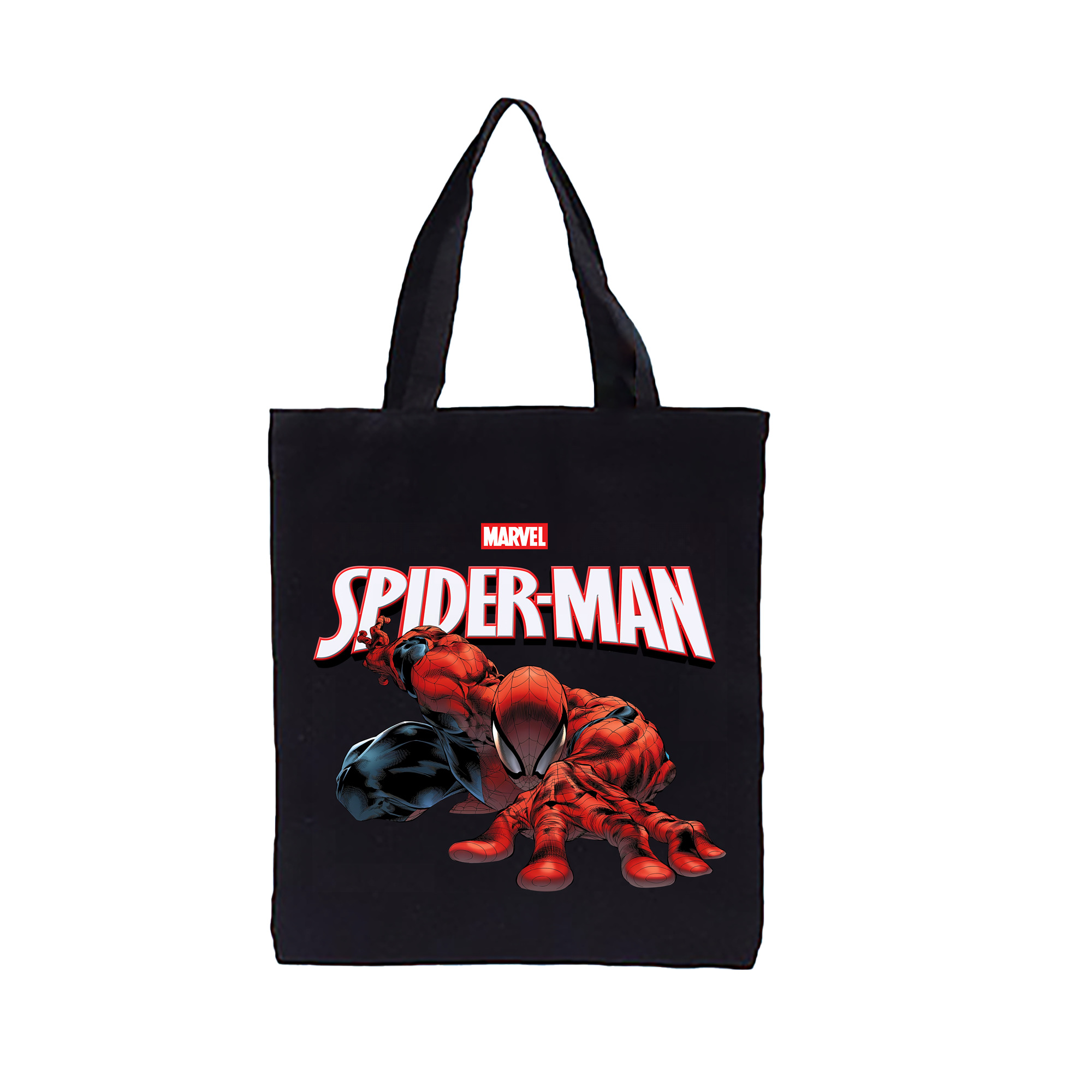 （画像用） Spider Man スパイダーマン 縦型キャンバス生地手提げバッグ　トートバッグ
