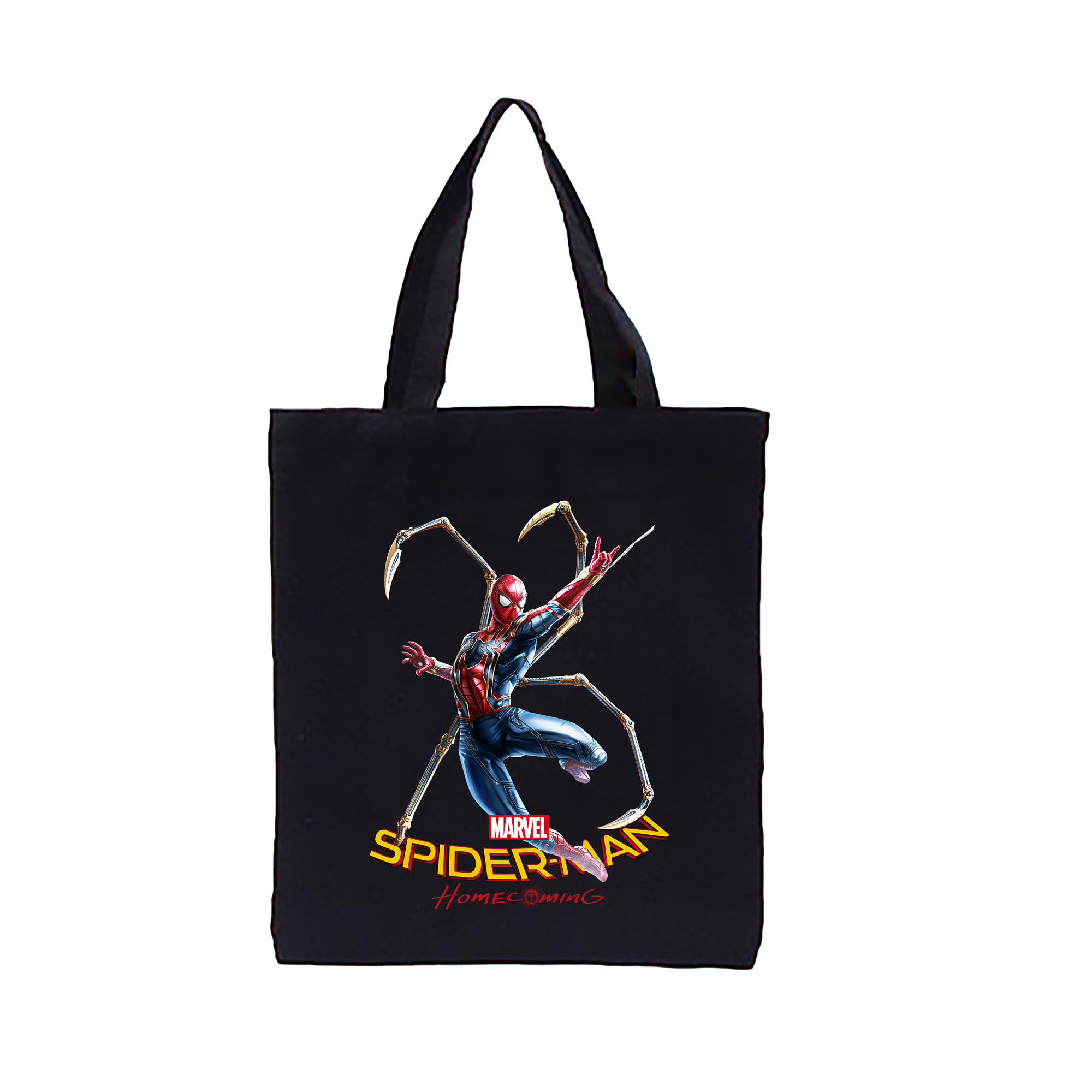（画像用） Spider Man スパイダーマン 縦型キャンバス生地手提げバッグ　トートバッグ