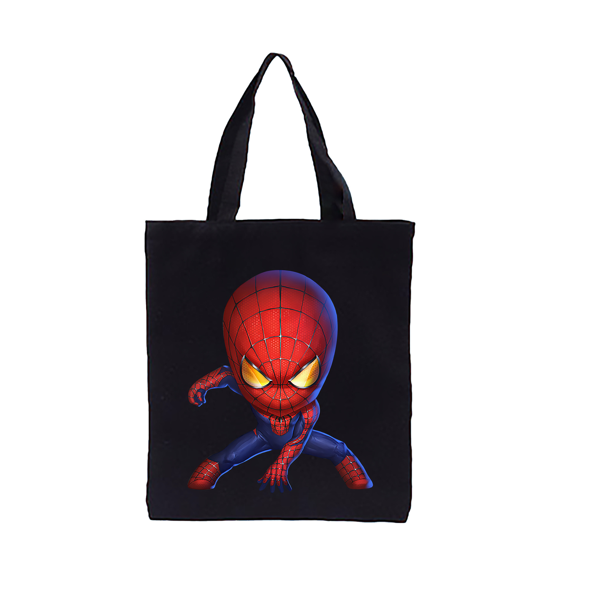 （画像用） Spider Man スパイダーマン 縦型キャンバス生地手提げバッグ　トートバッグ
