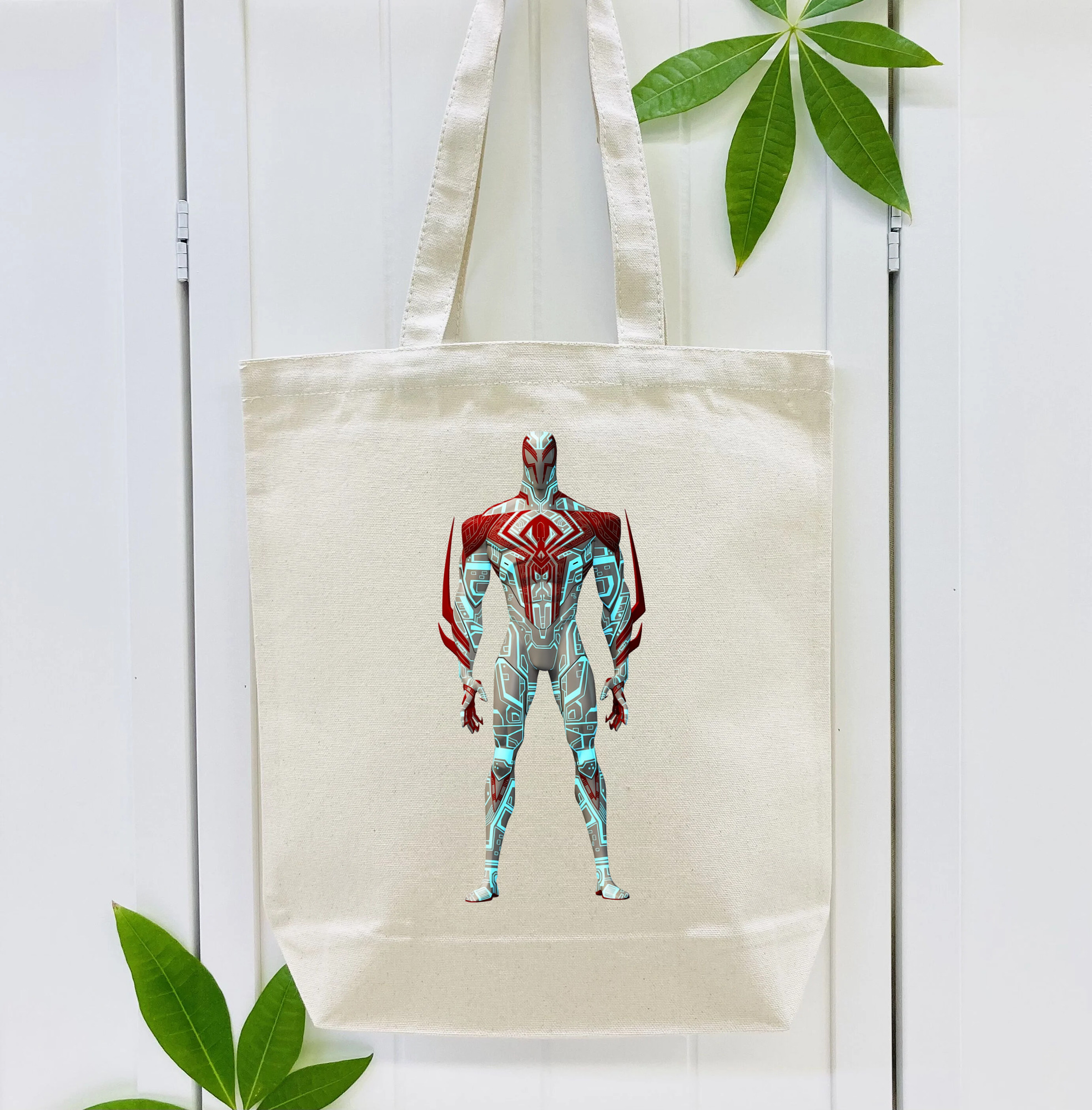 Spider Man スパイダーマン 縦型キャンバス生地手提げバッグ　トートバッグ