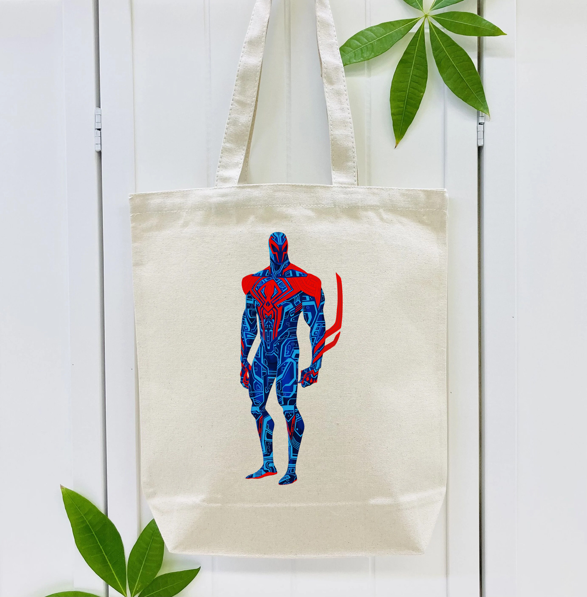 Spider Man スパイダーマン 縦型キャンバス生地手提げバッグ　トートバッグ