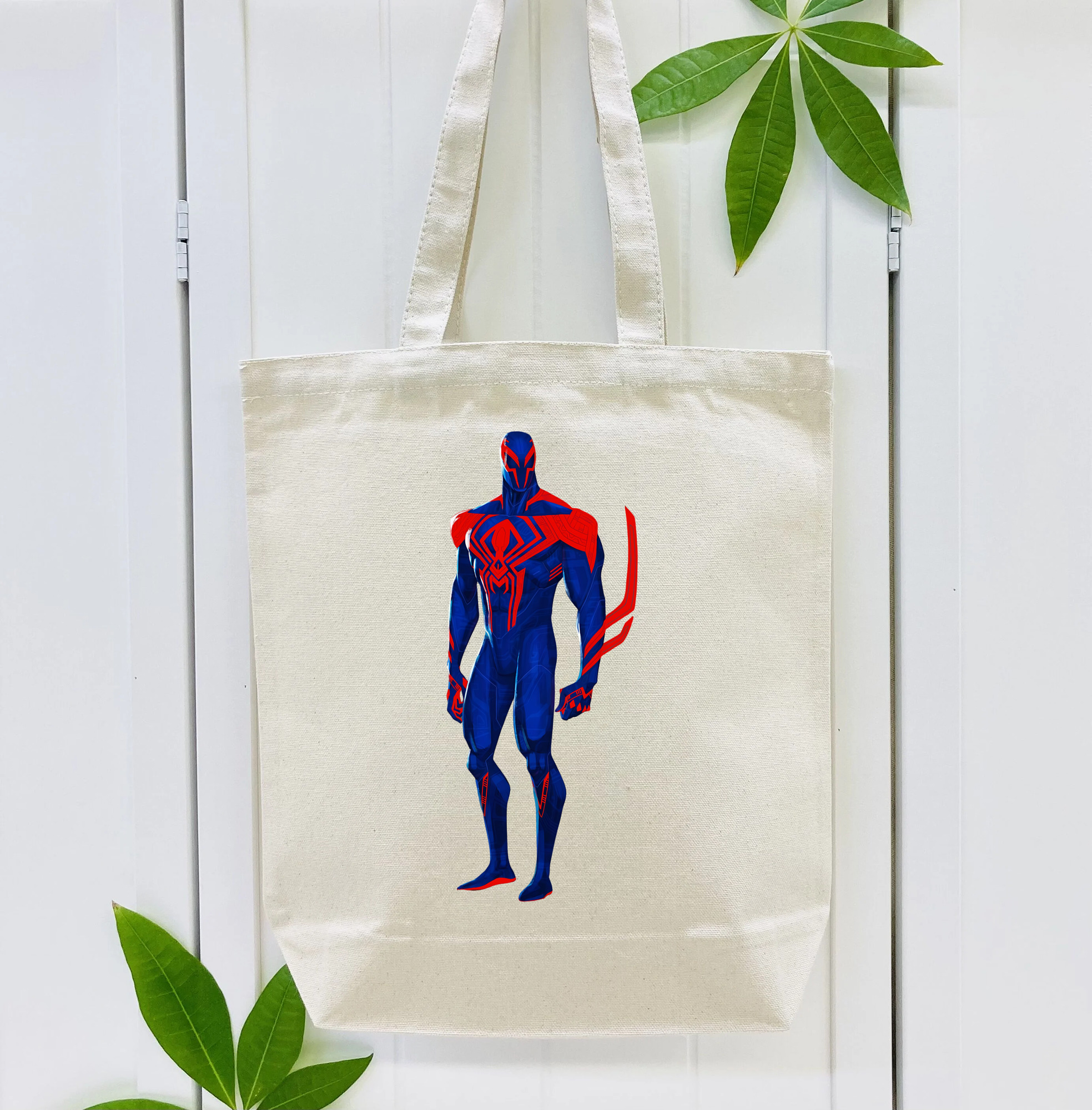 Spider Man スパイダーマン 縦型キャンバス生地手提げバッグ　トートバッグ