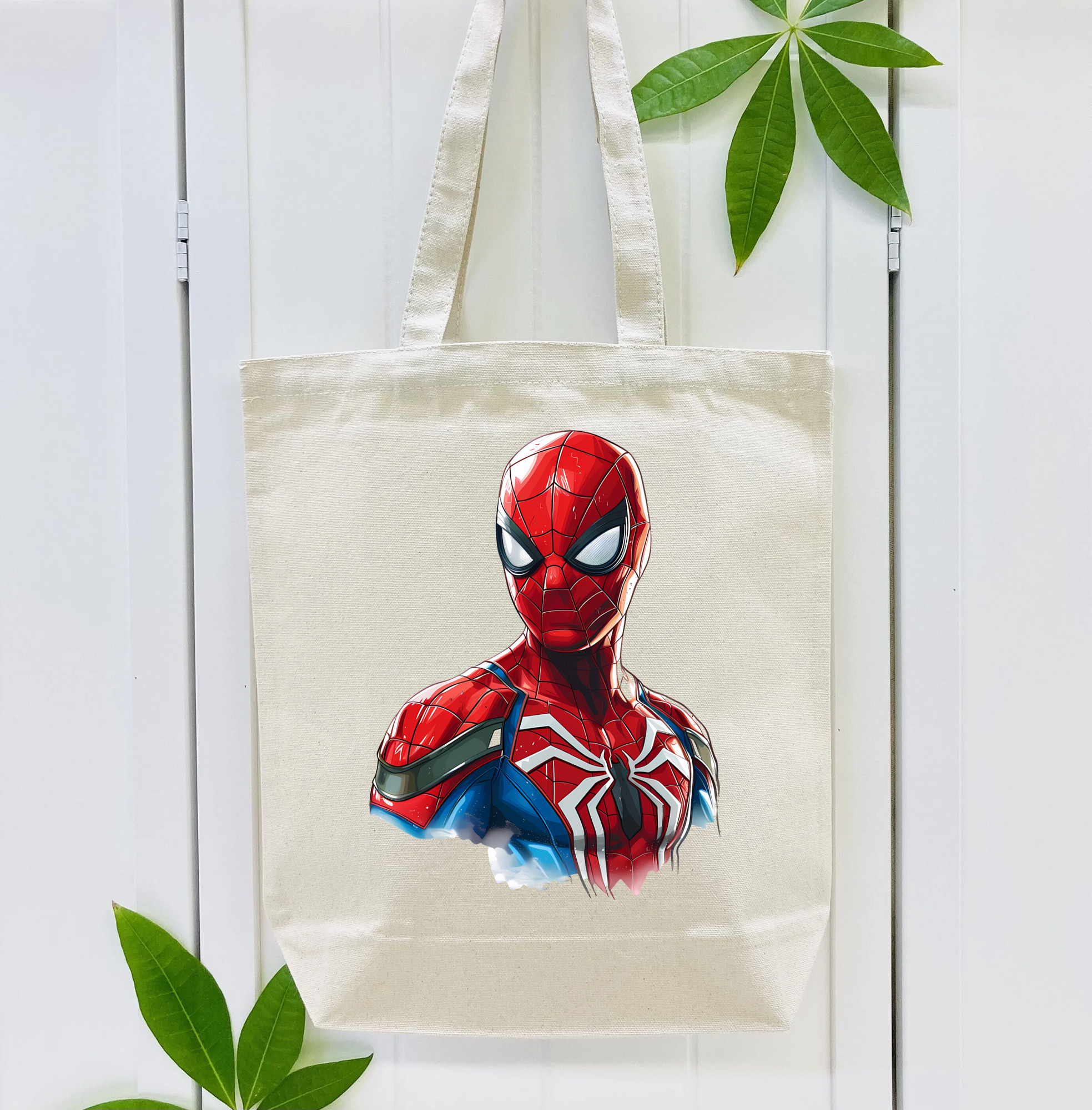 Spider Man スパイダーマン 縦型キャンバス生地手提げバッグ　トートバッグ