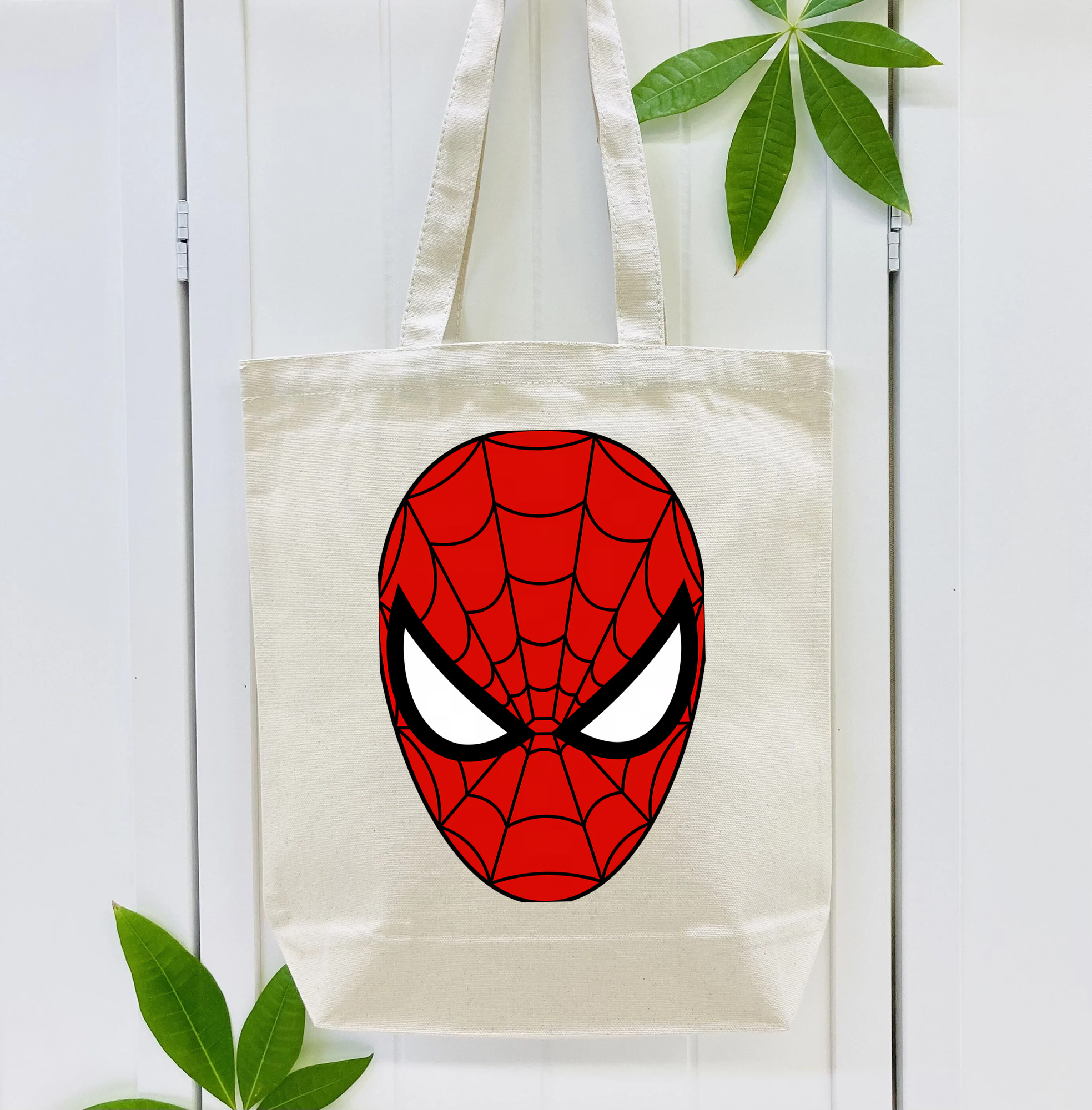 Spider Man スパイダーマン 縦型キャンバス生地手提げバッグ　トートバッグ