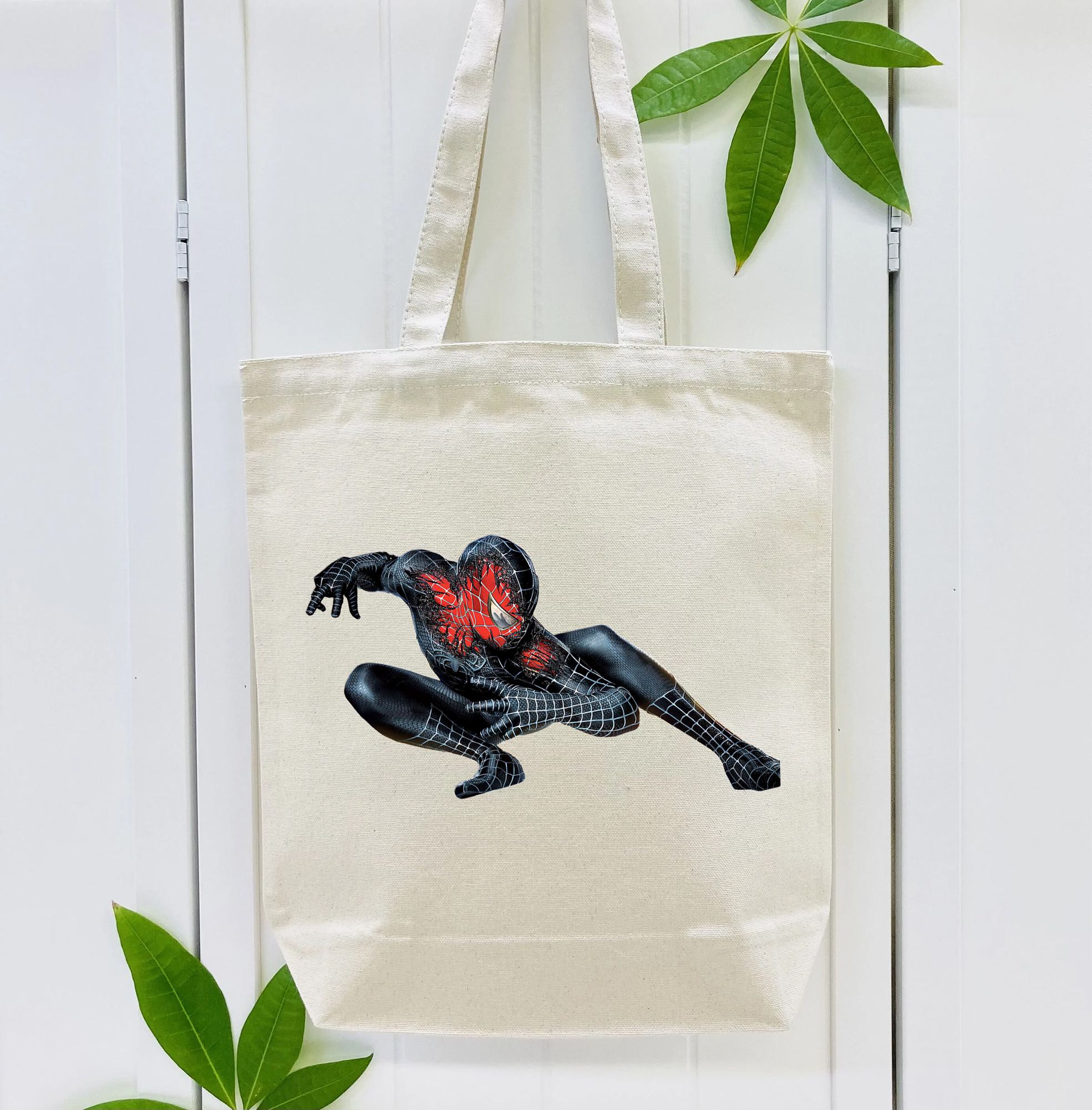 Spider Man スパイダーマン 縦型キャンバス生地手提げバッグ　トートバッグ