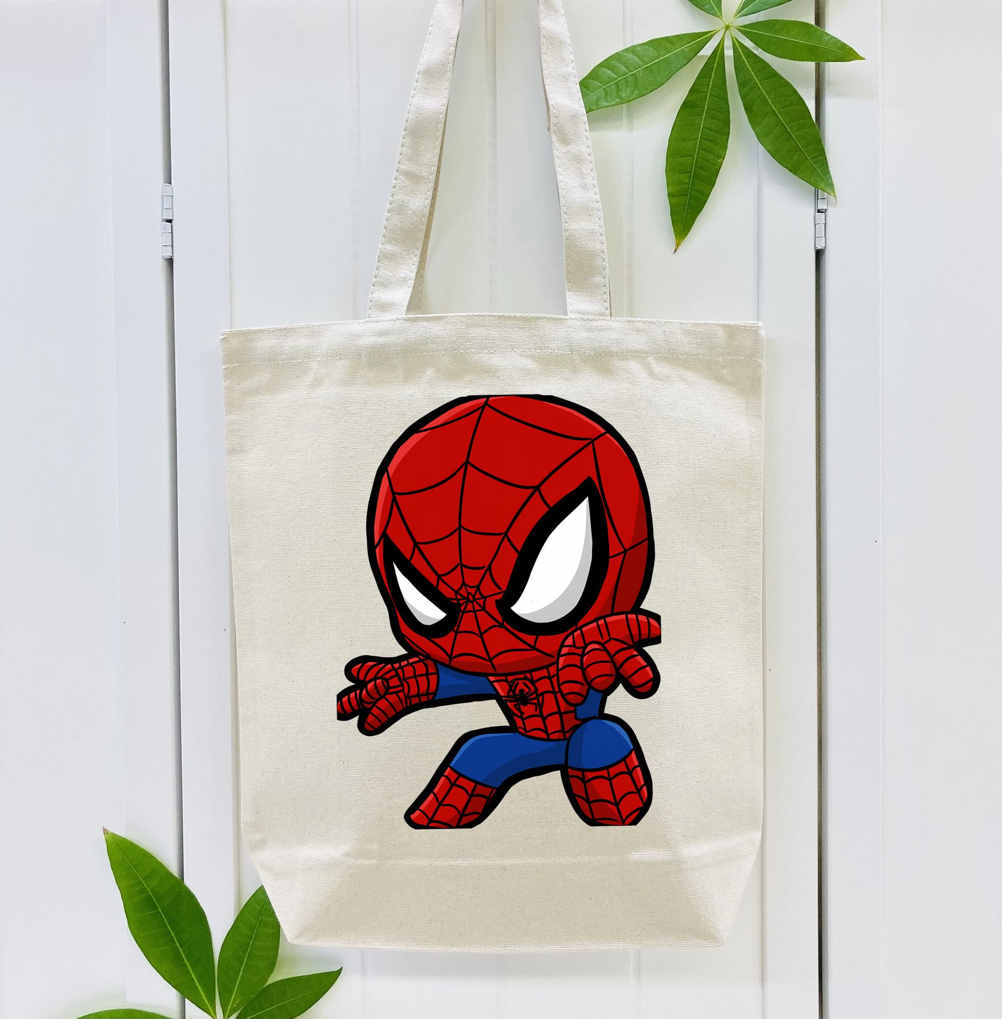 Spider Man スパイダーマン 縦型キャンバス生地手提げバッグ　トートバッグ
