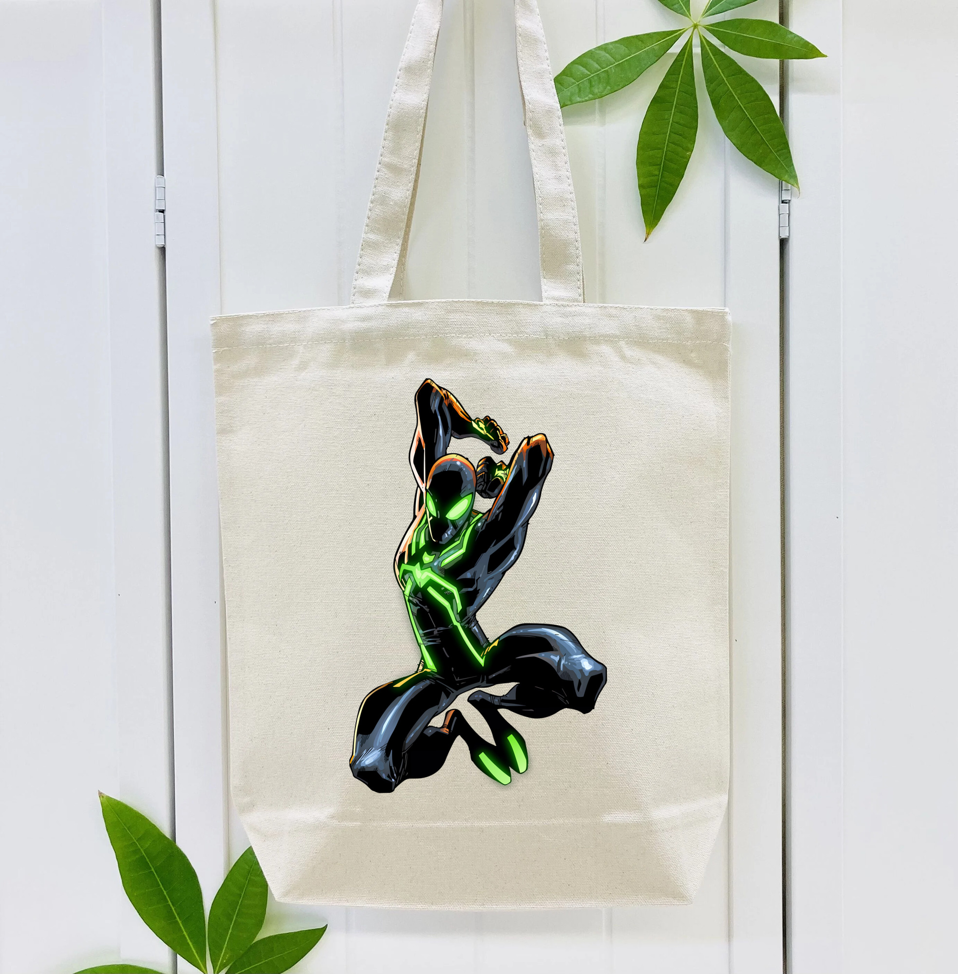 Spider Man スパイダーマン 縦型キャンバス生地手提げバッグ　トートバッグ