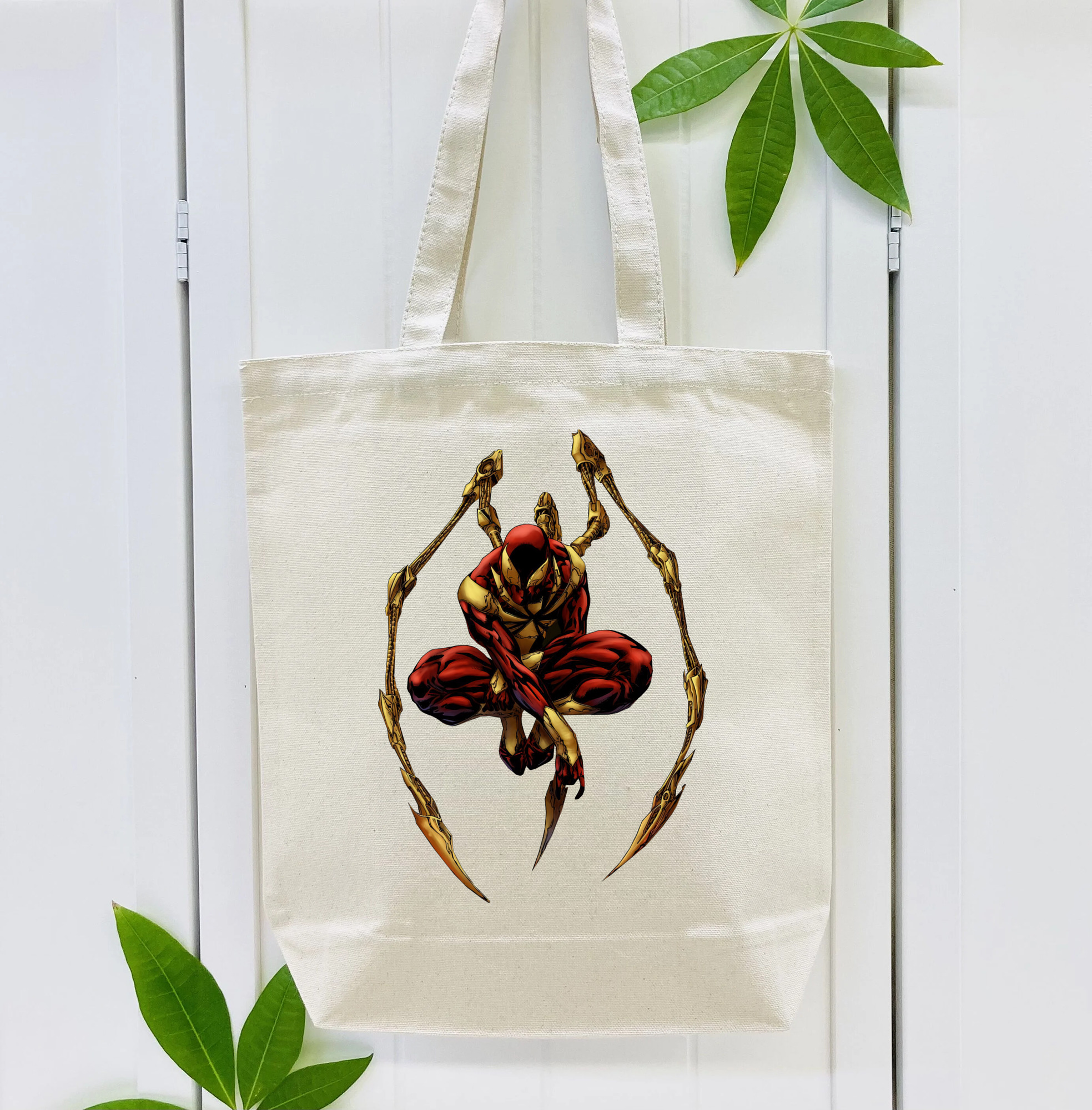 Spider Man スパイダーマン 縦型キャンバス生地手提げバッグ　トートバッグ
