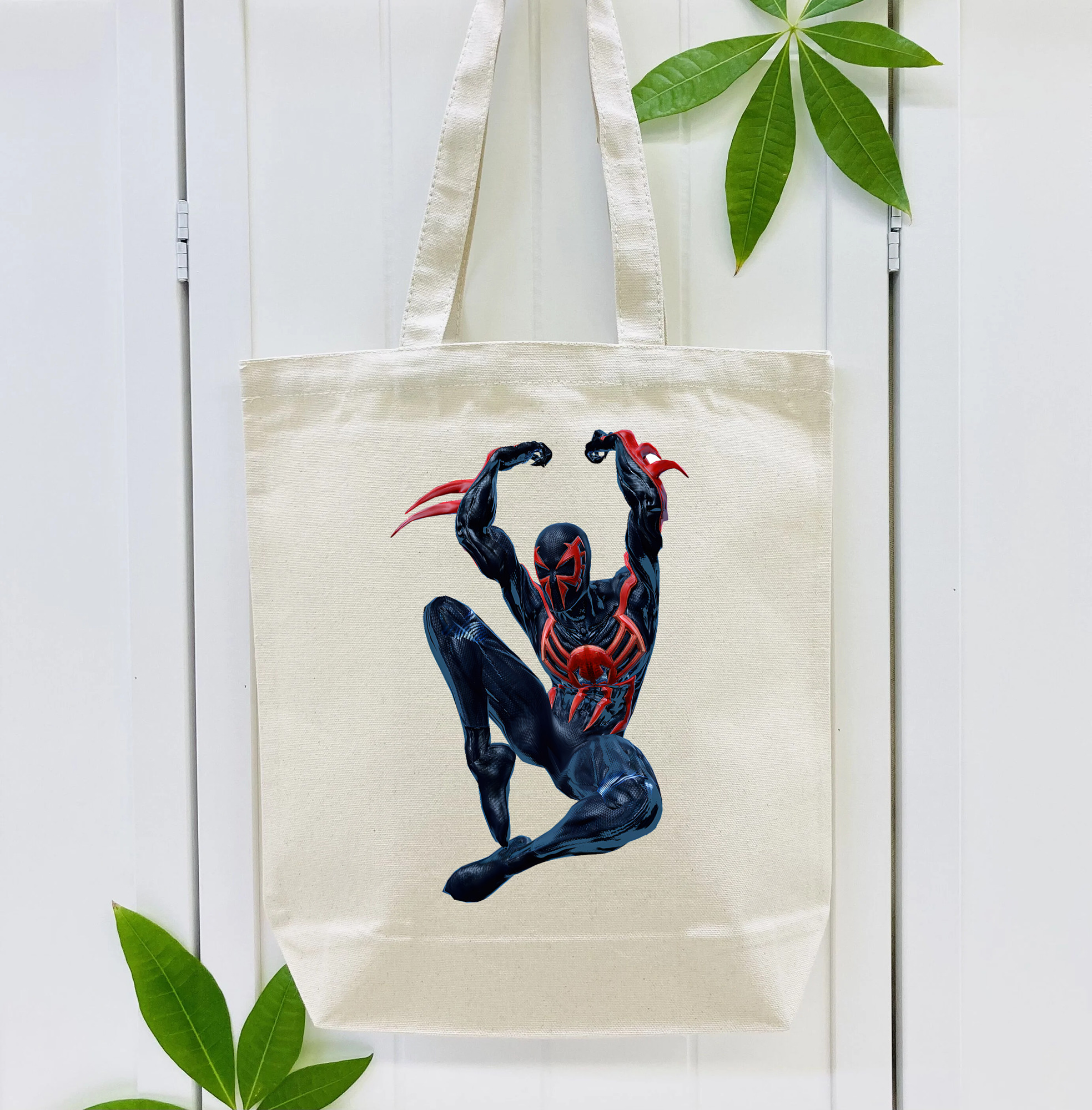 Spider Man スパイダーマン 縦型キャンバス生地手提げバッグ　トートバッグ