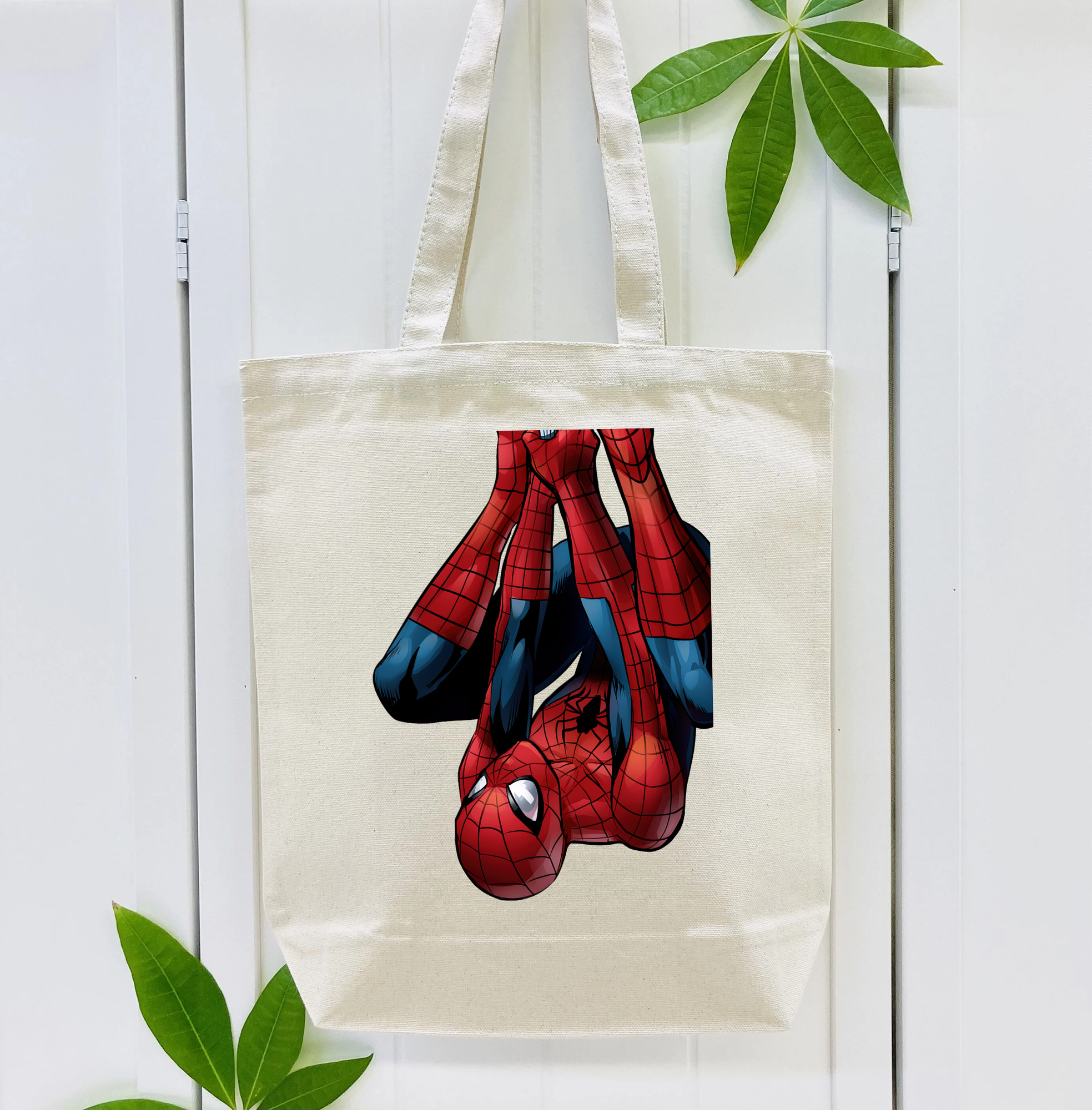 Spider Man スパイダーマン 縦型キャンバス生地手提げバッグ　トートバッグ