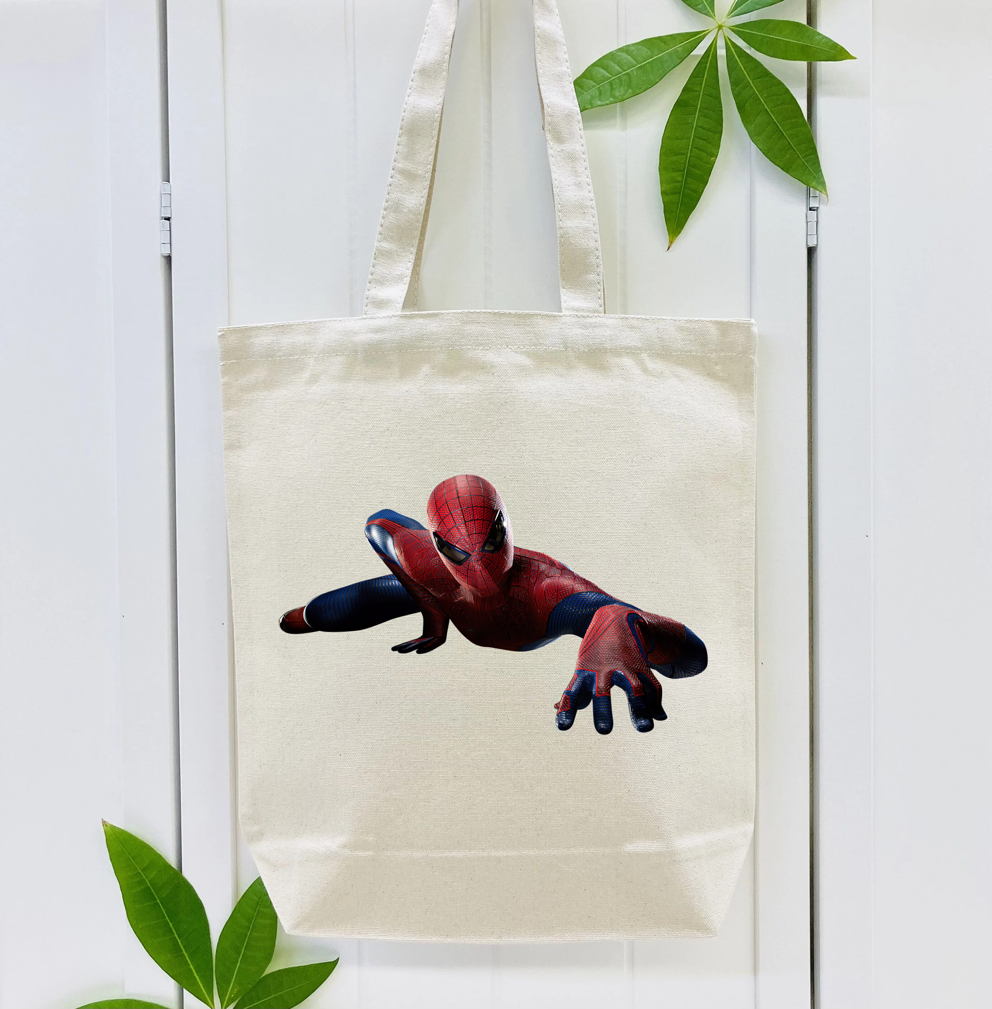 Spider Man スパイダーマン 縦型キャンバス生地手提げバッグ　トートバッグ
