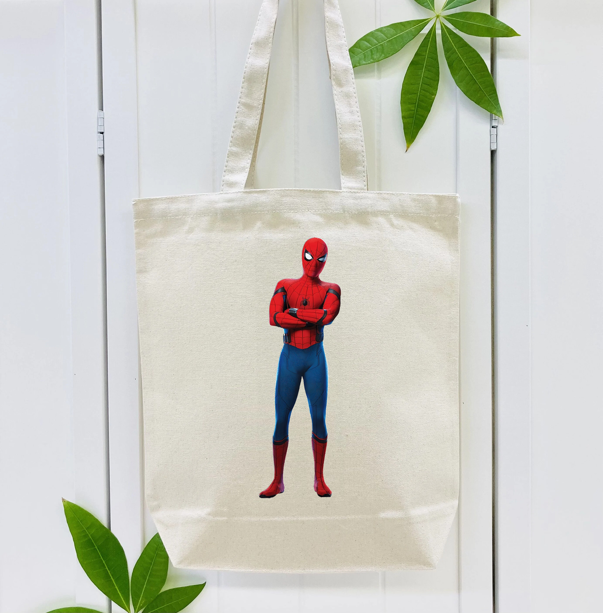 Spider Man スパイダーマン 縦型キャンバス生地手提げバッグ　トートバッグ