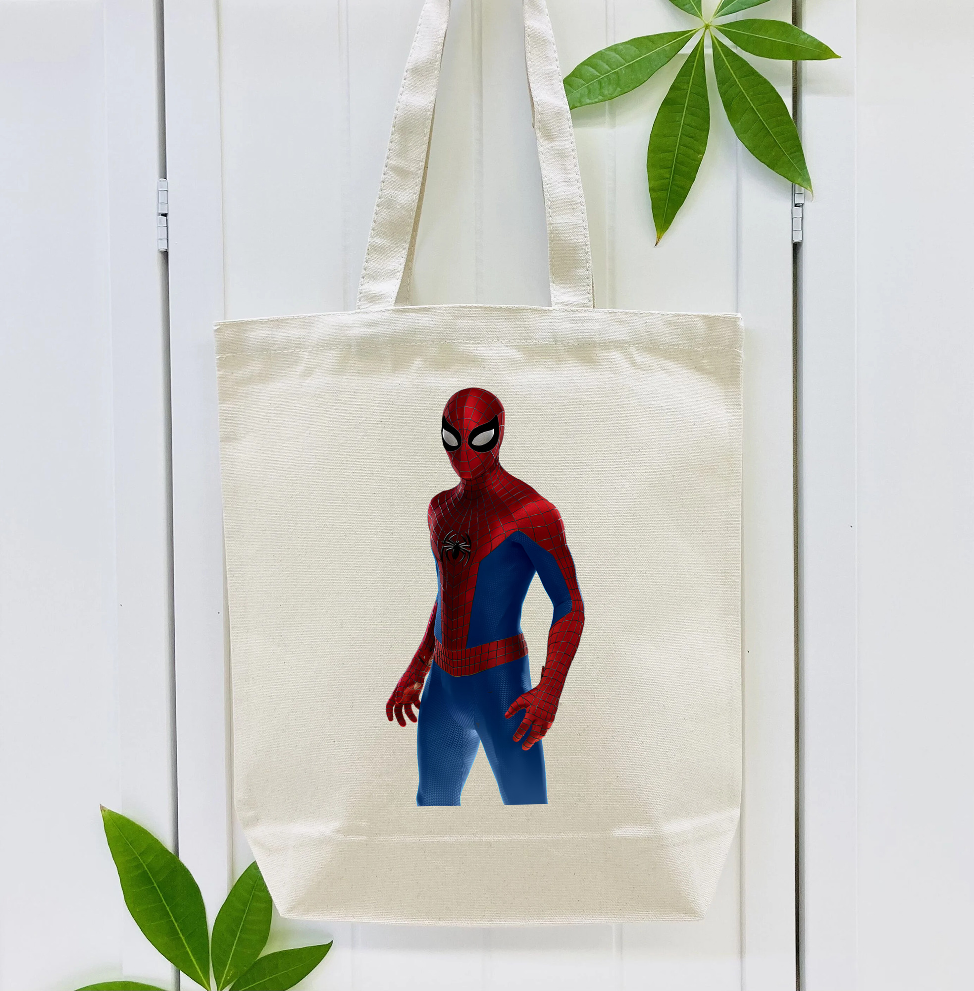 Spider Man スパイダーマン 縦型キャンバス生地手提げバッグ　トートバッグ