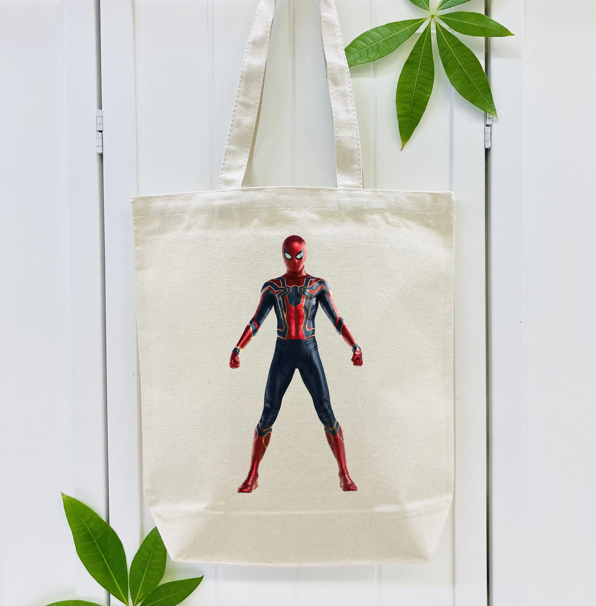 Spider Man スパイダーマン 縦型キャンバス生地手提げバッグ　トートバッグ
