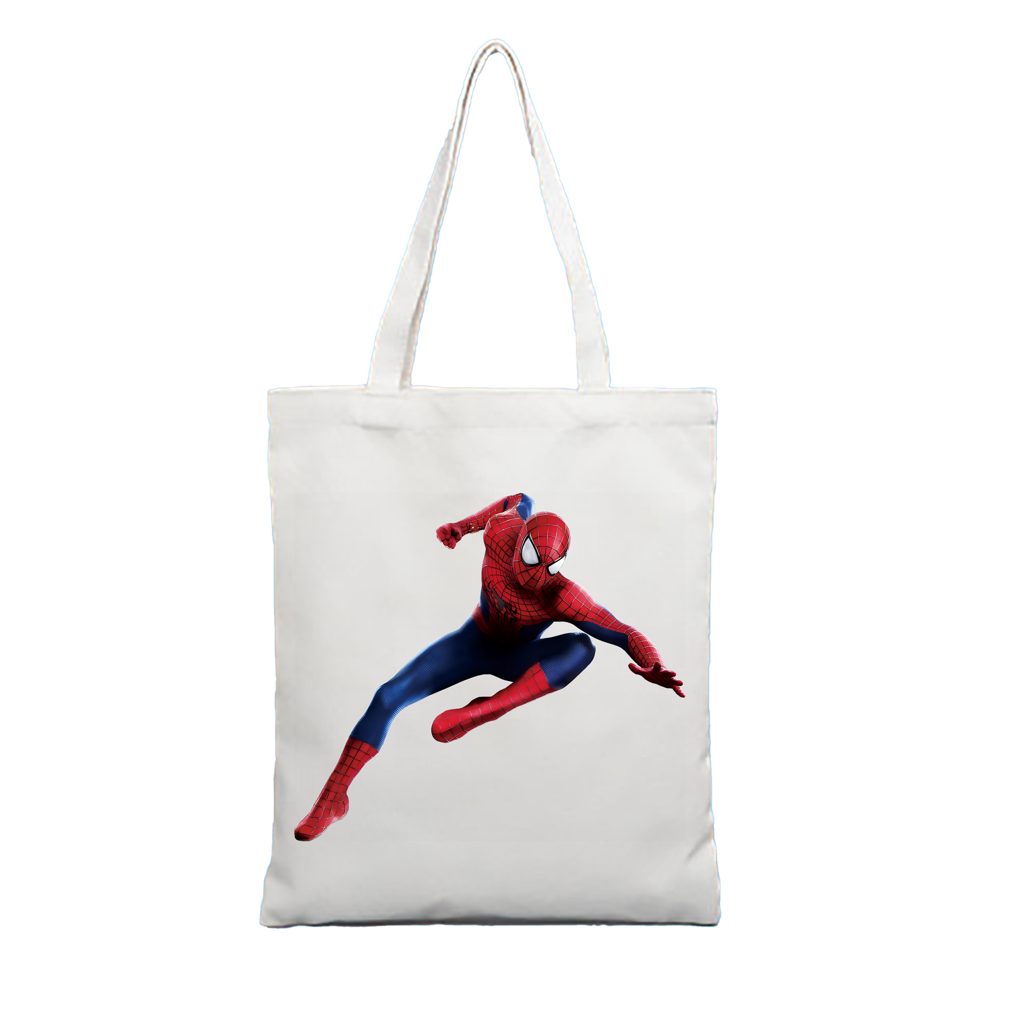 （画像用） Spider Man スパイダーマン 縦型キャンバス生地手提げバッグ　トートバッグ