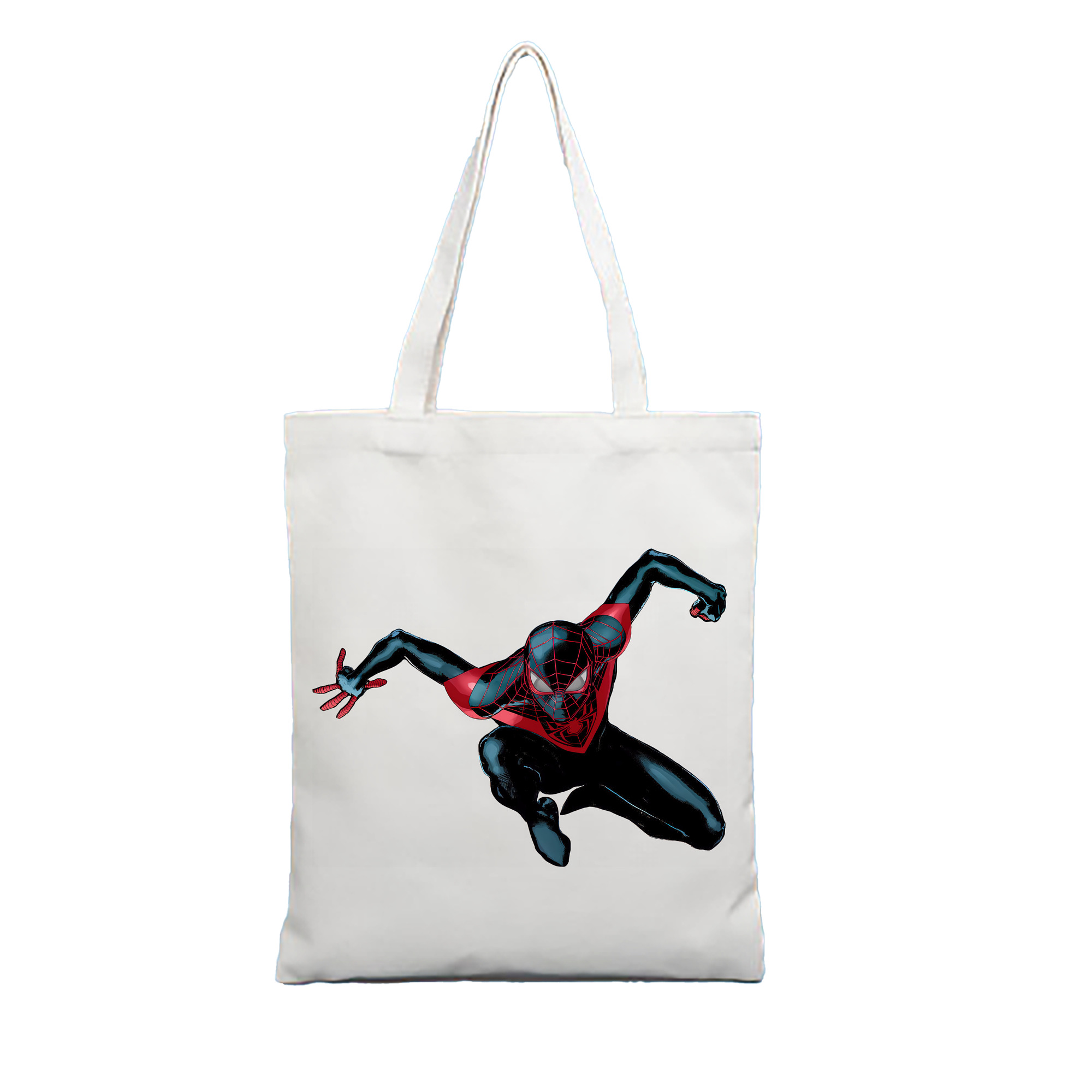 （画像用） Spider Man スパイダーマン 縦型キャンバス生地手提げバッグ　トートバッグ