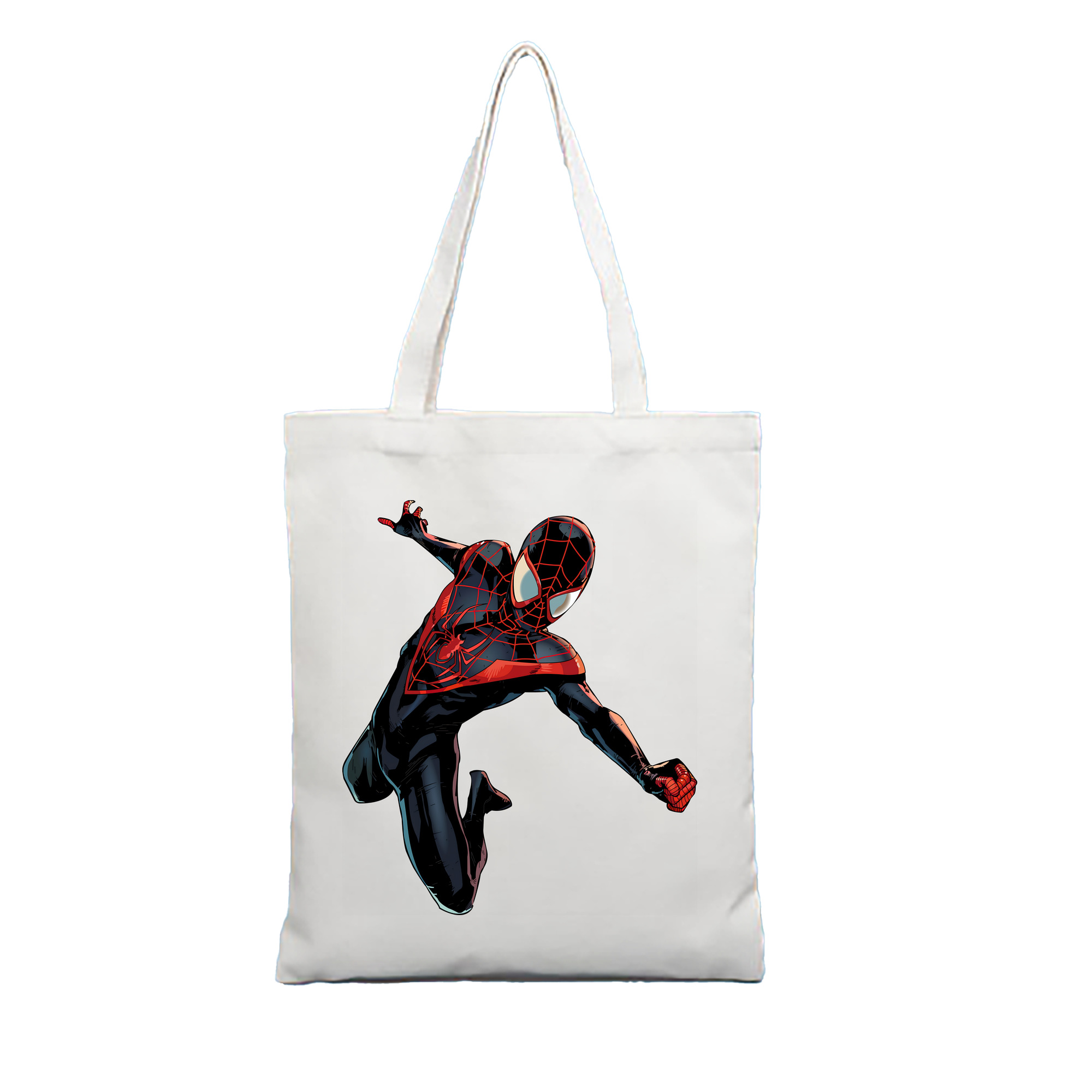 （画像用） Spider Man スパイダーマン 縦型キャンバス生地手提げバッグ　トートバッグ