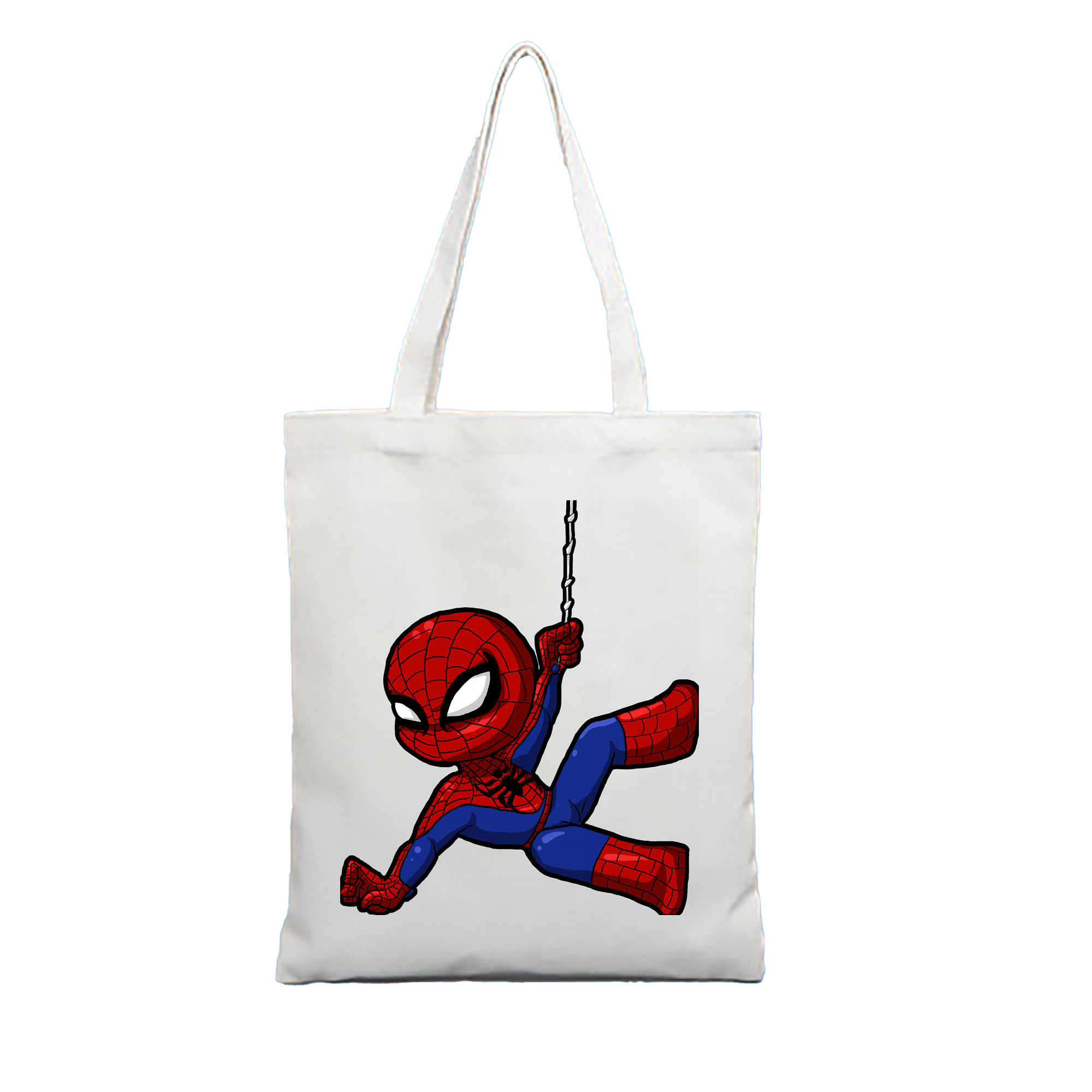 （画像用） Spider Man スパイダーマン 縦型キャンバス生地手提げバッグ　トートバッグ
