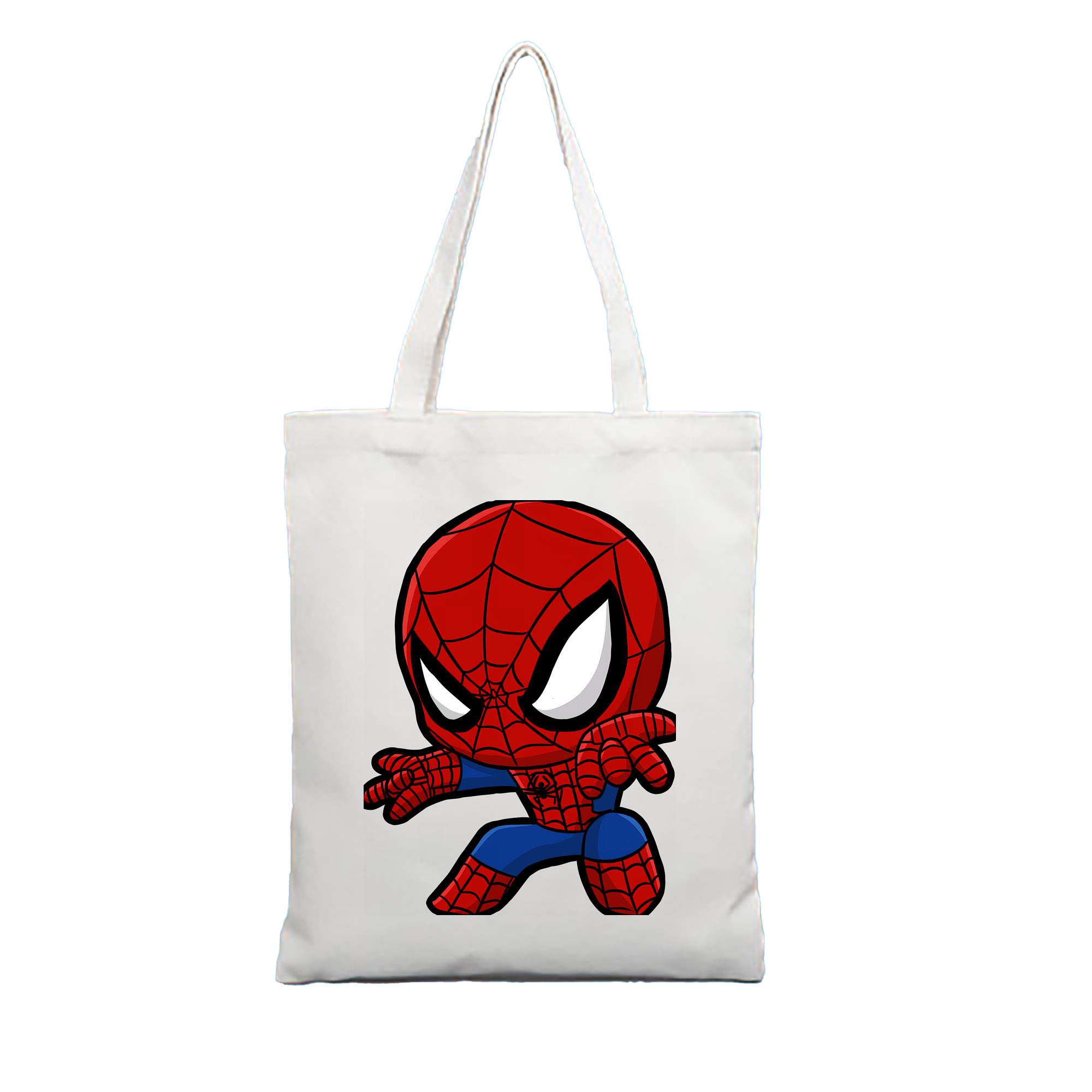 （画像用） Spider Man スパイダーマン 縦型キャンバス生地手提げバッグ　トートバッグ