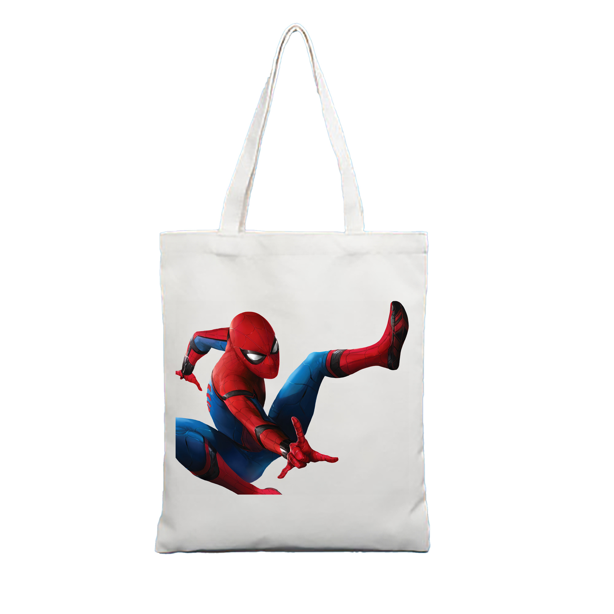 （画像用） Spider Man スパイダーマン 縦型キャンバス生地手提げバッグ　トートバッグ