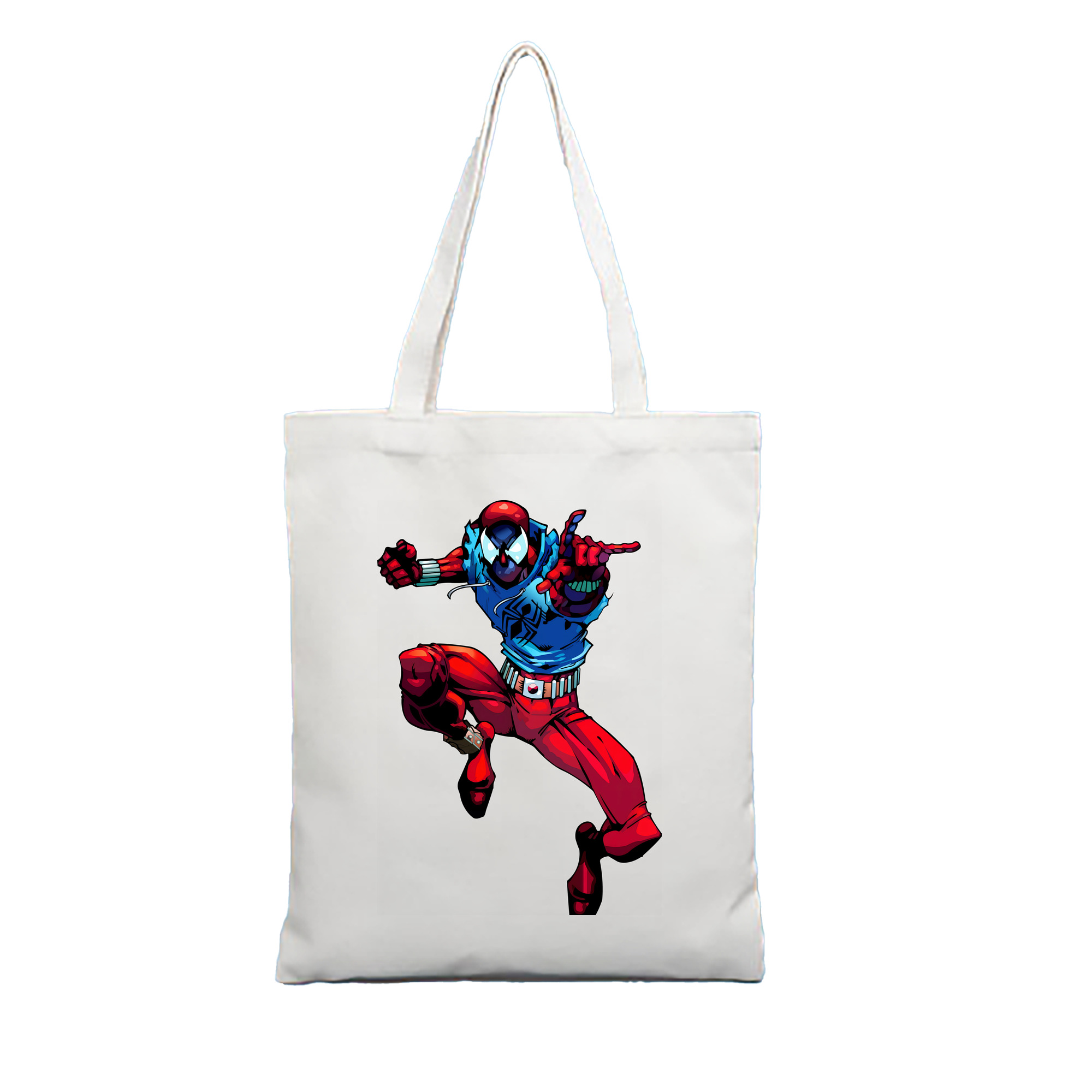 （画像用） Spider Man スパイダーマン 縦型キャンバス生地手提げバッグ　トートバッグ
