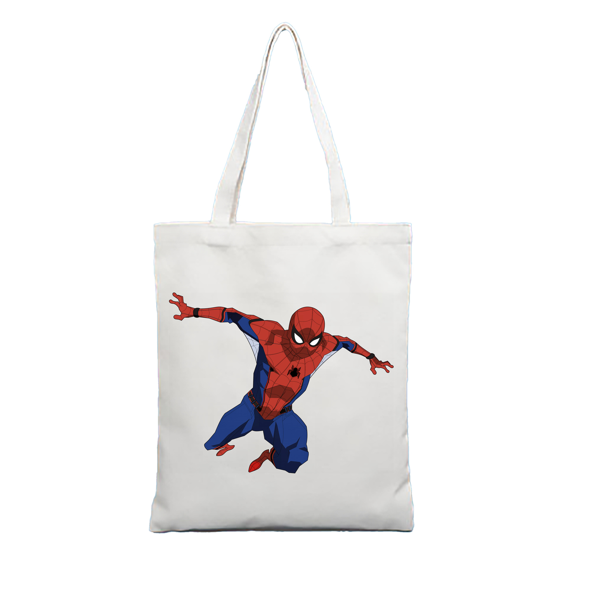 （画像用） Spider Man スパイダーマン 縦型キャンバス生地手提げバッグ　トートバッグ
