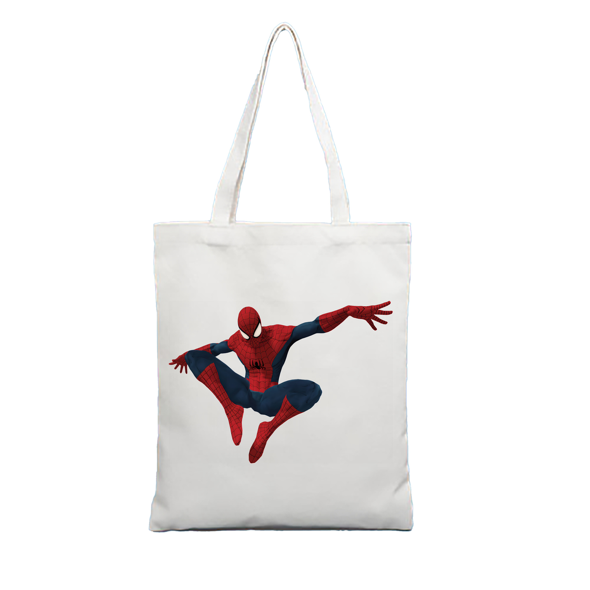 （画像用） Spider Man スパイダーマン 縦型キャンバス生地手提げバッグ　トートバッグ