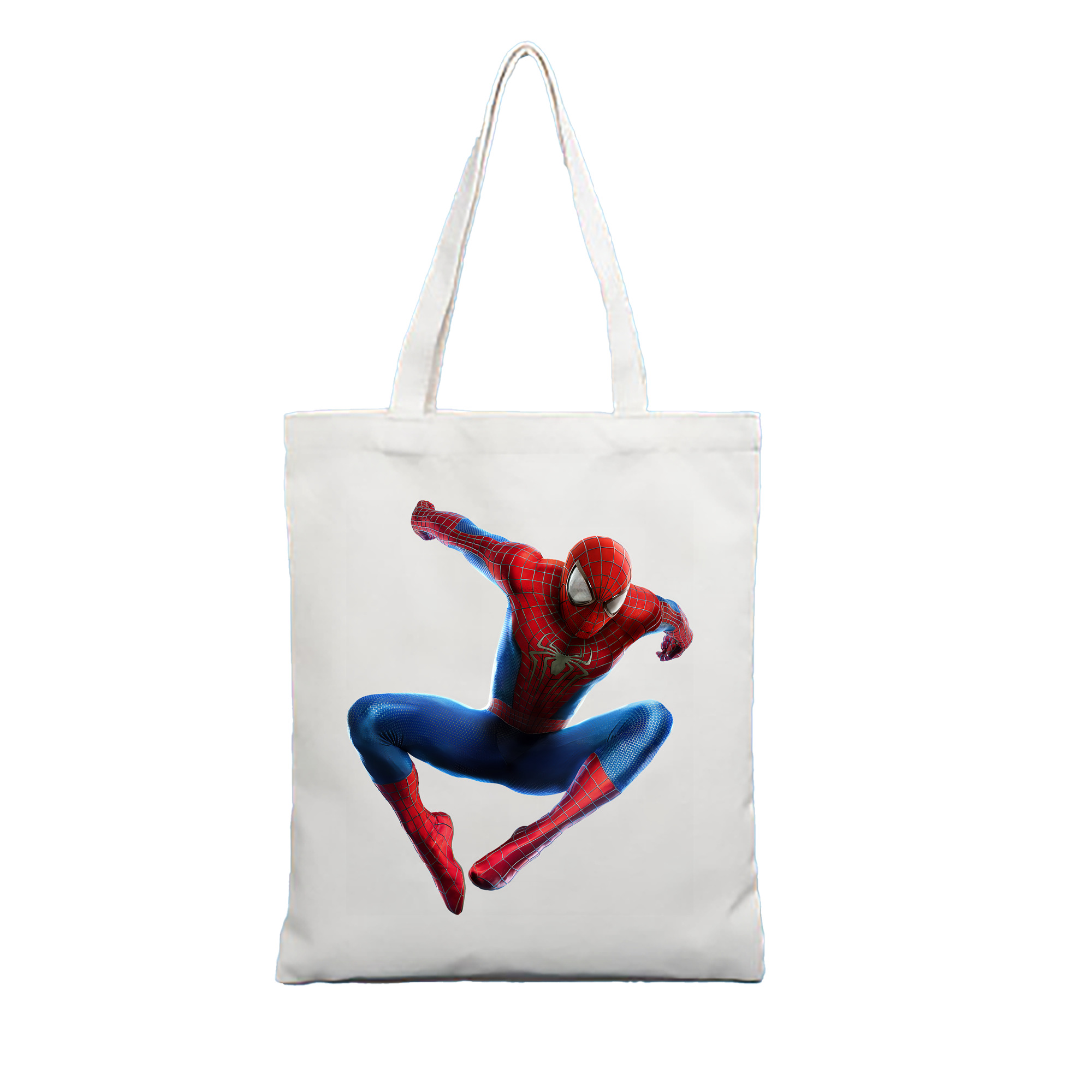（画像用） Spider Man スパイダーマン 縦型キャンバス生地手提げバッグ　トートバッグ