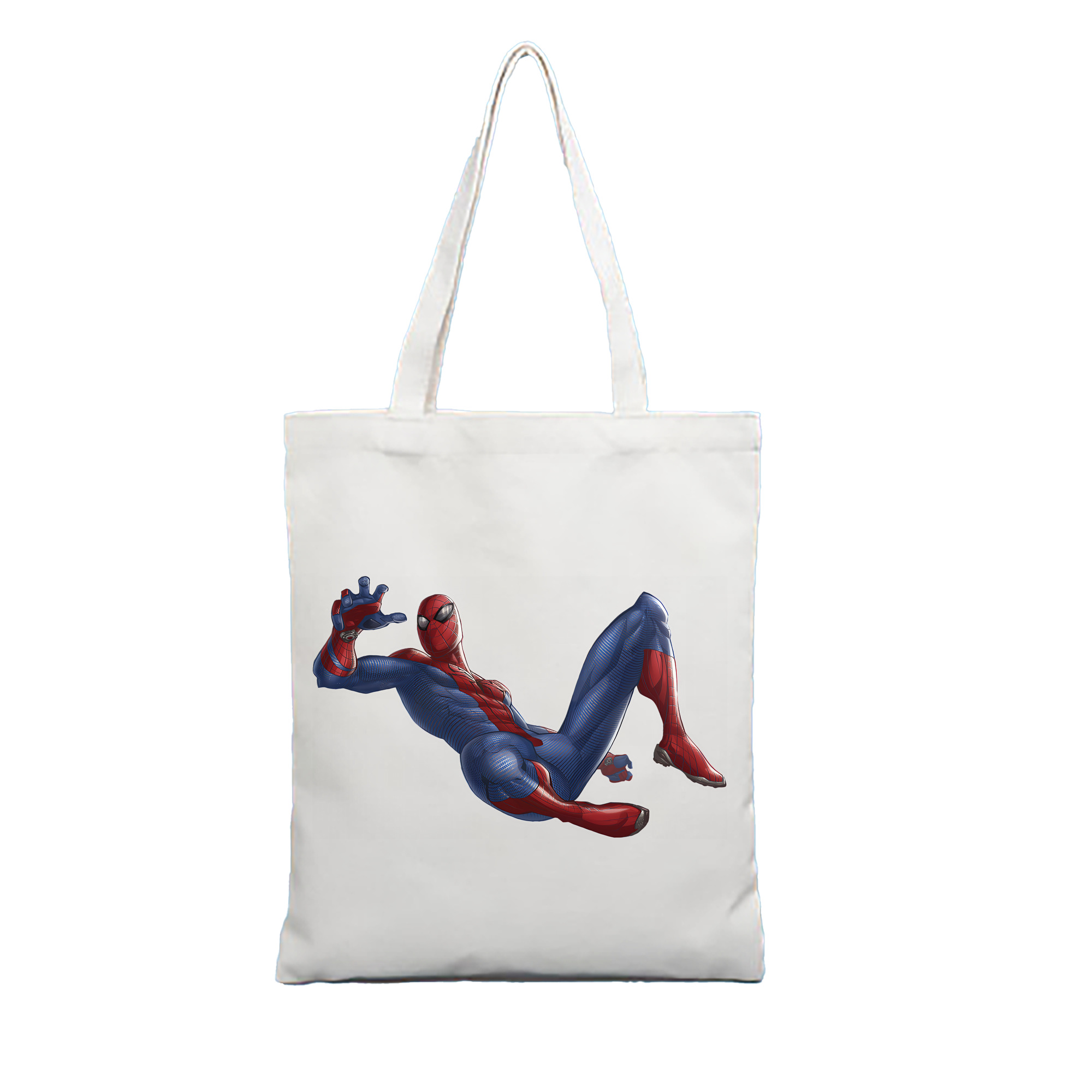 （画像用） Spider Man スパイダーマン 縦型キャンバス生地手提げバッグ　トートバッグ