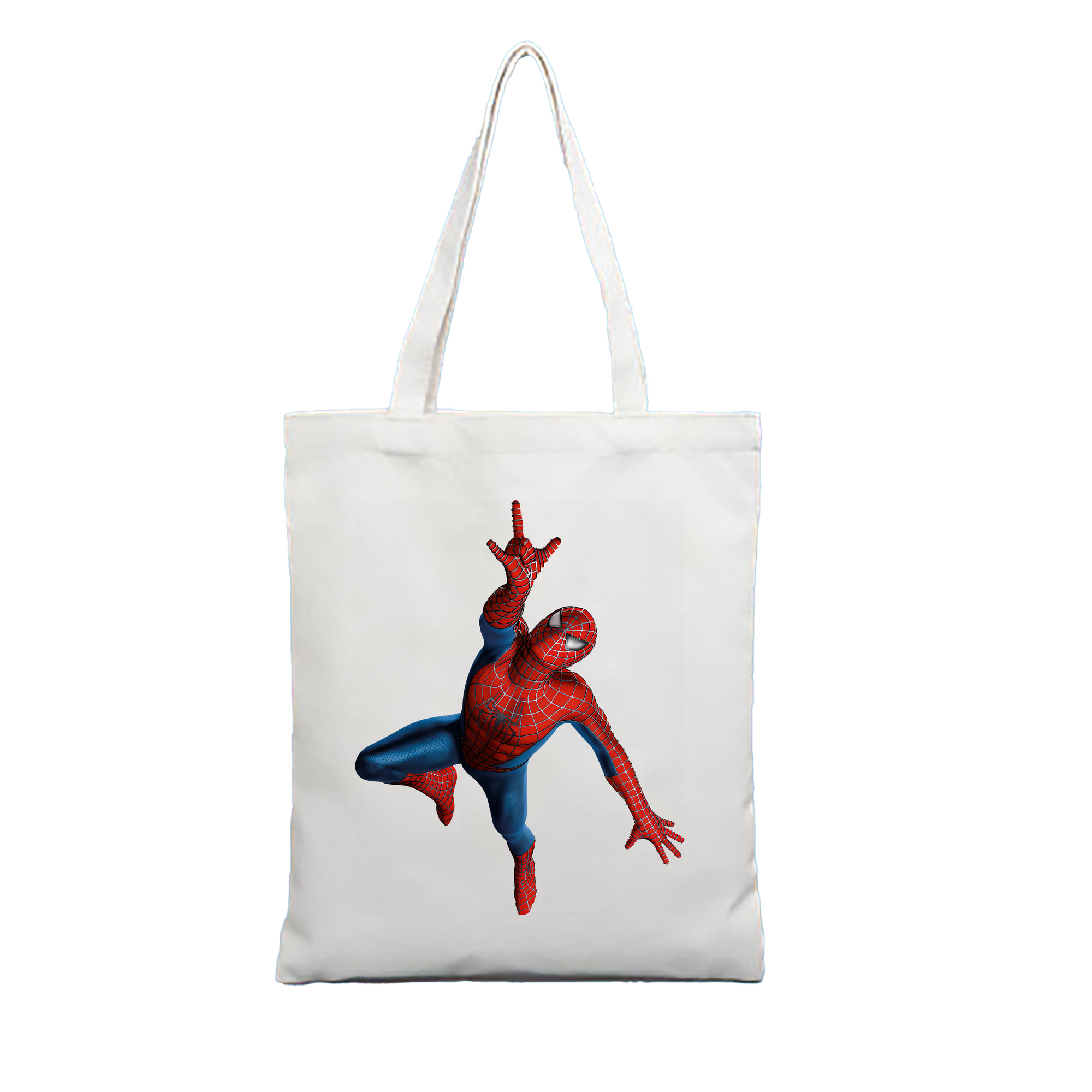 （画像用） Spider Man スパイダーマン 縦型キャンバス生地手提げバッグ　トートバッグ