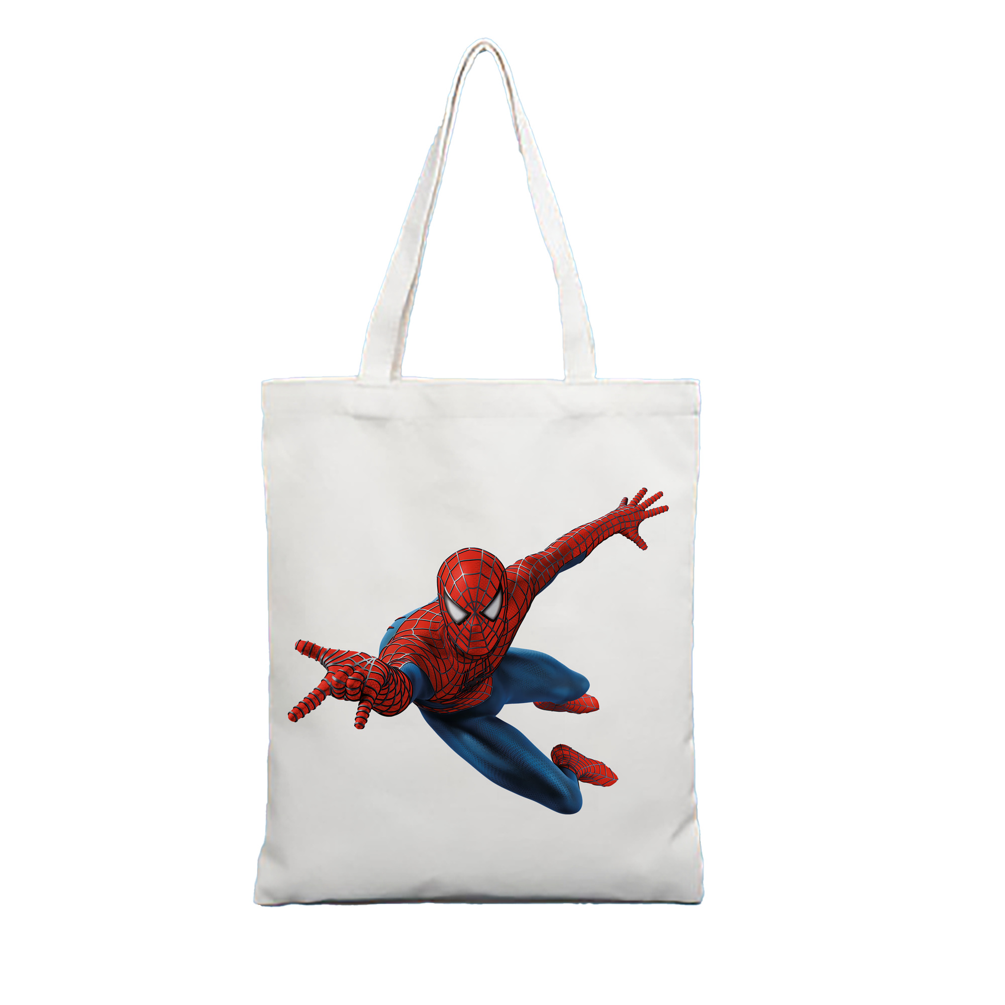 （画像用） Spider Man スパイダーマン 縦型キャンバス生地手提げバッグ　トートバッグ