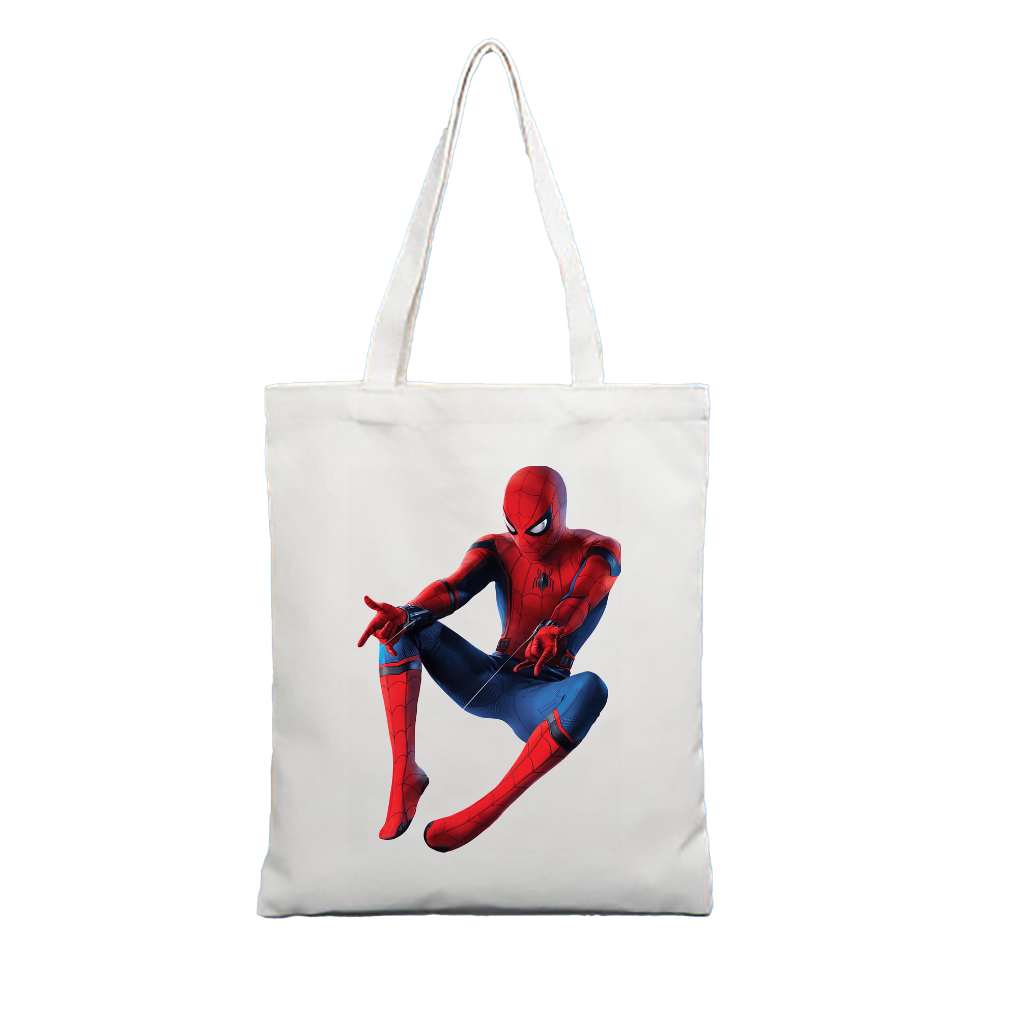 （画像用） Spider Man スパイダーマン 縦型キャンバス生地手提げバッグ　トートバッグ