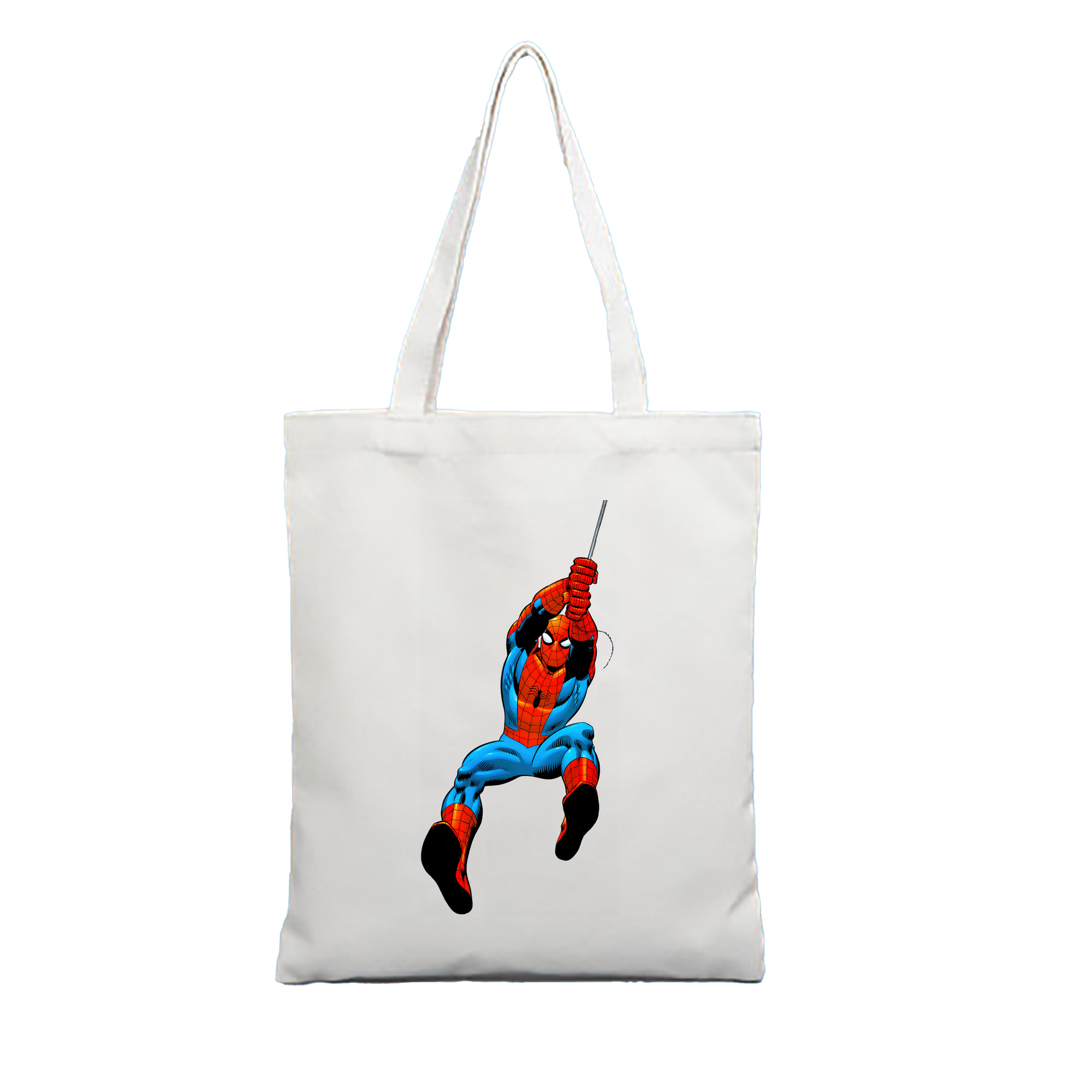 （画像用） Spider Man スパイダーマン 縦型キャンバス生地手提げバッグ　トートバッグ